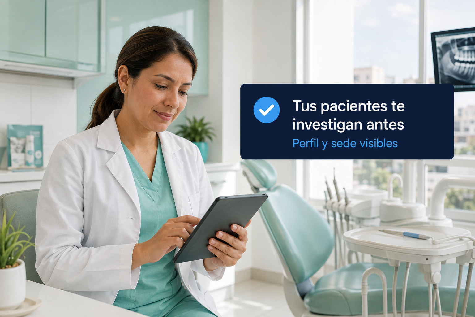 Odontóloga de Trujillo con su perfil y sede visibles en línea