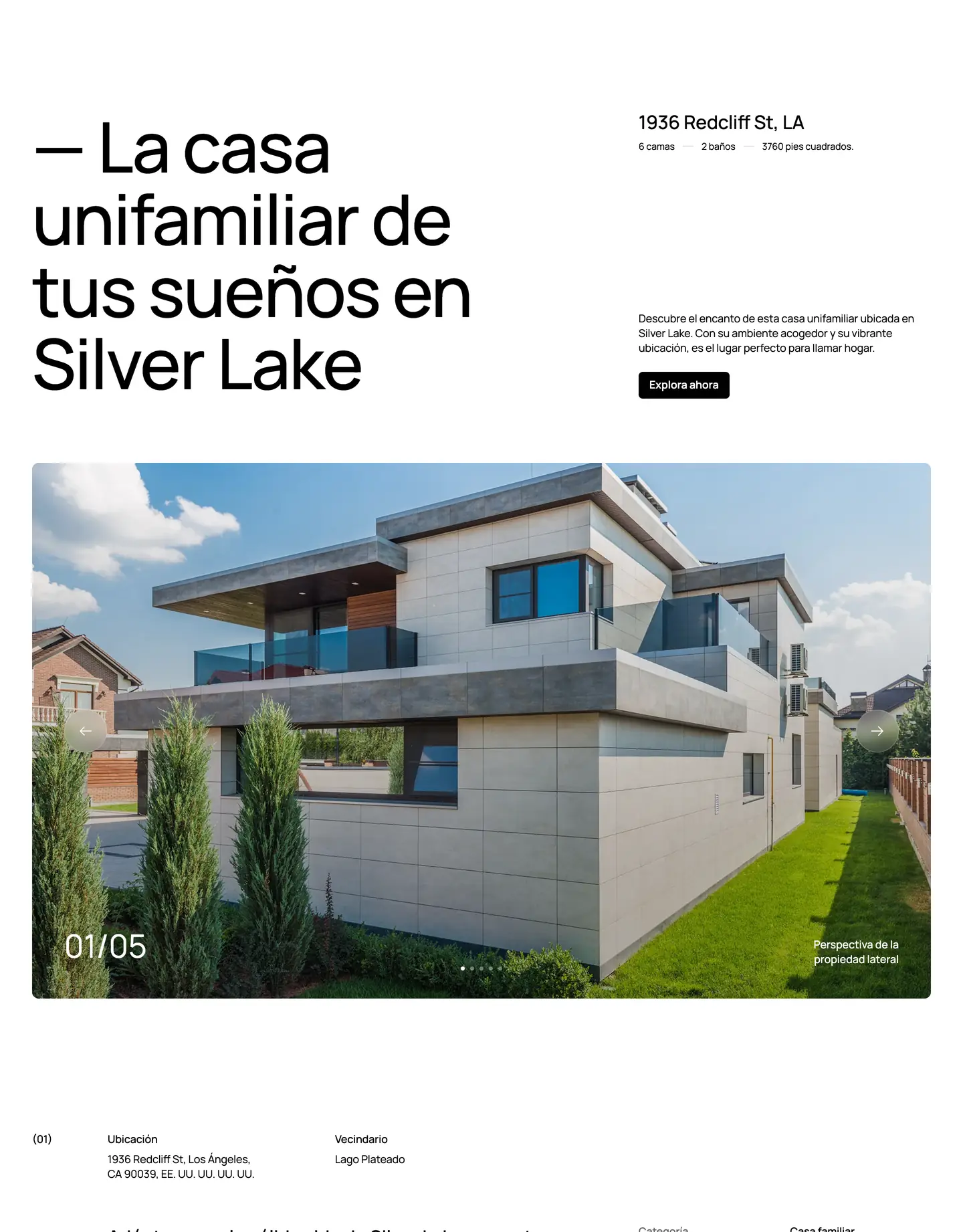 Diseño de página web para inmobiliarias