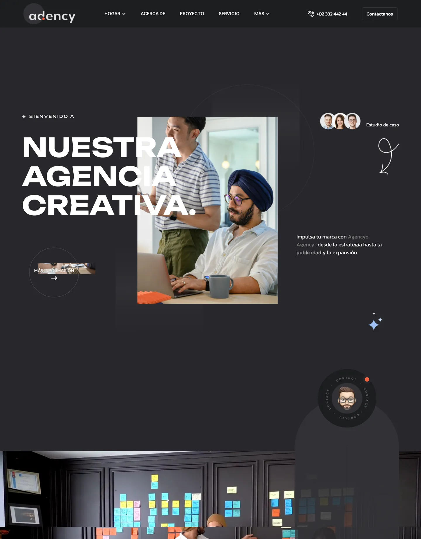 Diseño de página web para agencias y estudios
