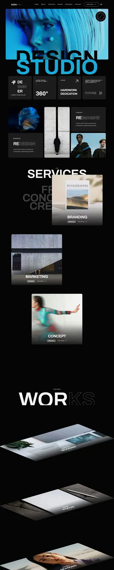 Diseño de página web para agencias y estudios