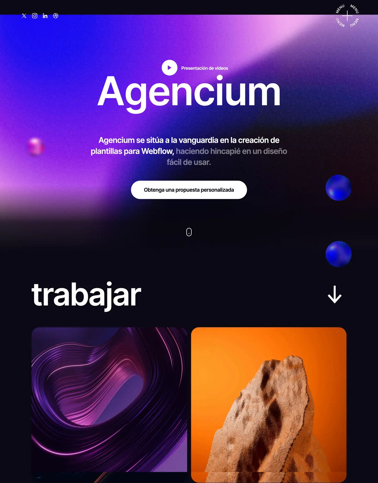 Diseño de página web para agencias y estudios