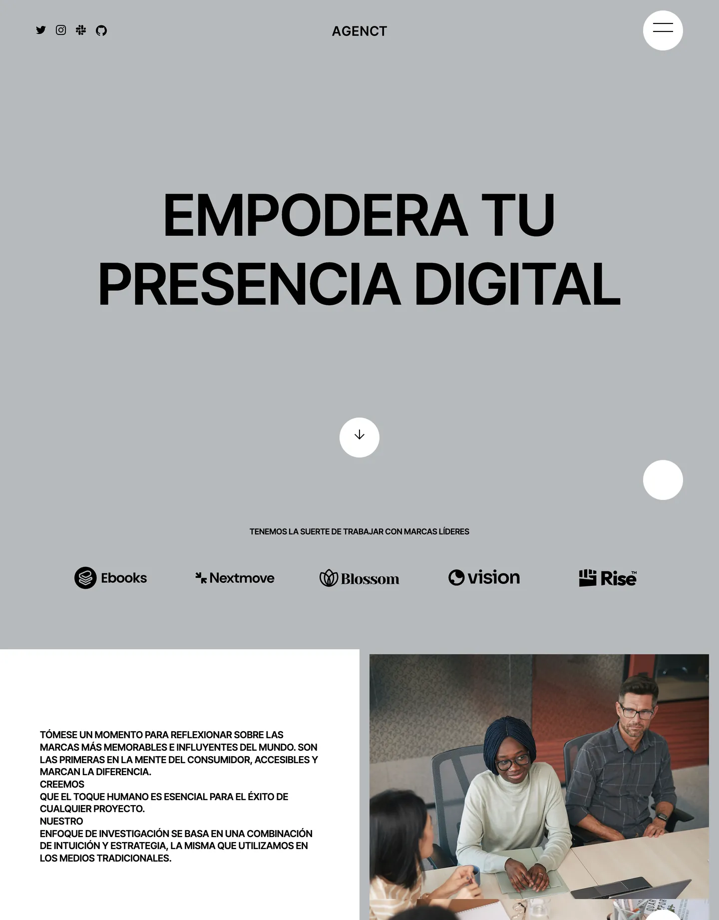 Diseño de página web para agencias y estudios