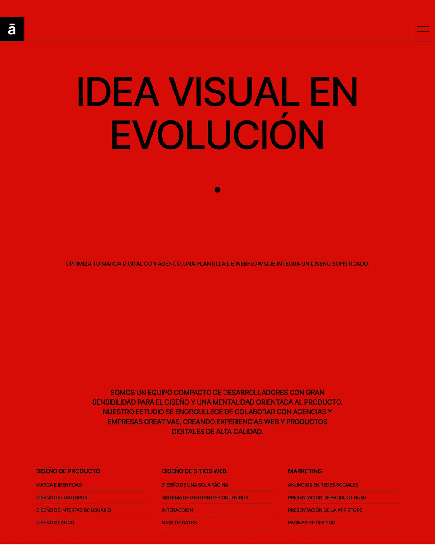 Diseño de página web para agencias y estudios