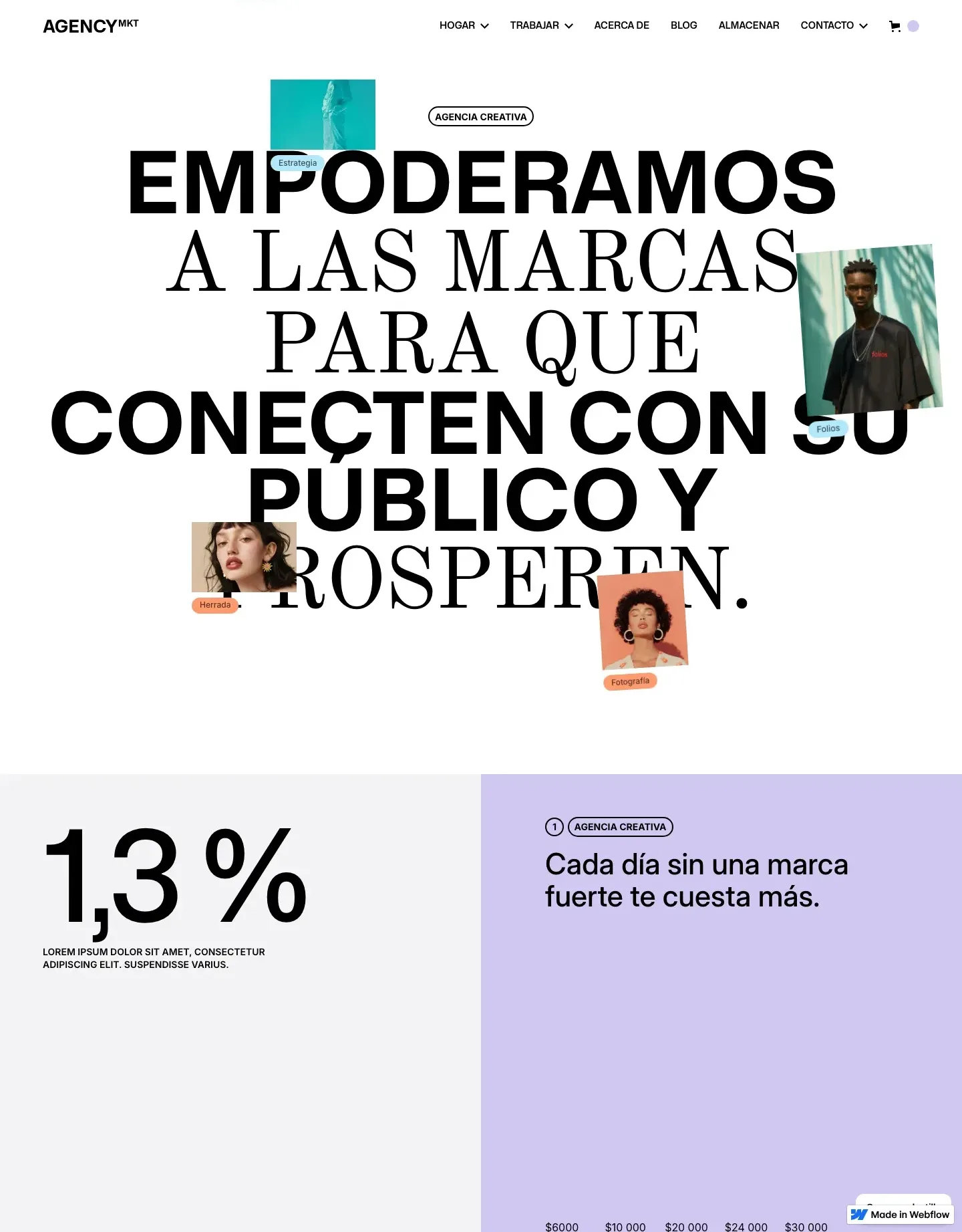 Diseño de página web para agencias y estudios