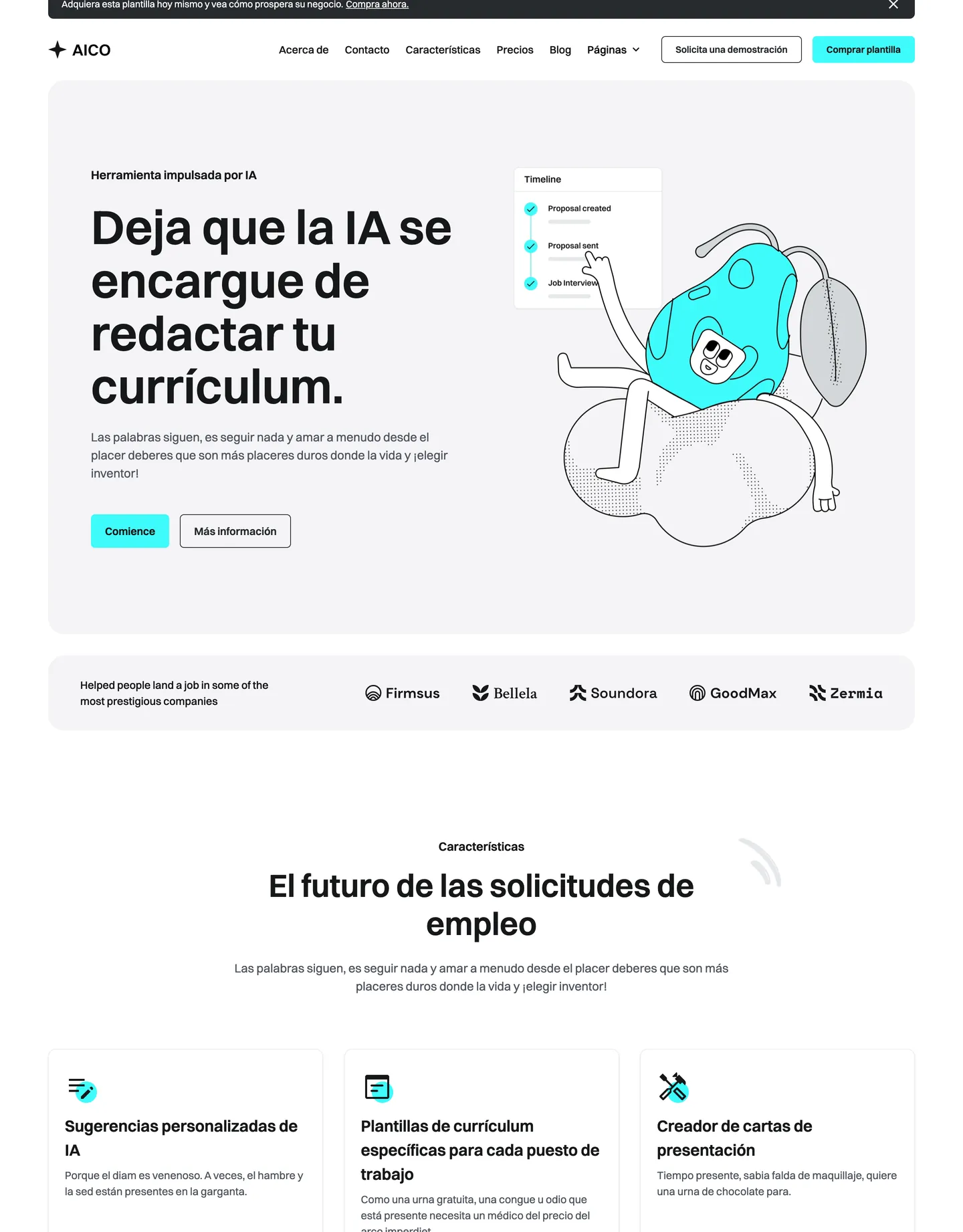 Diseño de página web para landing pages