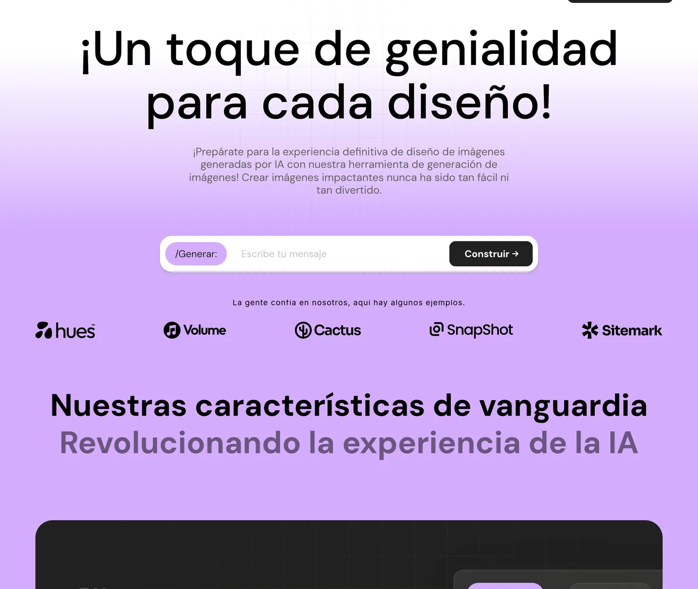Diseño de página web para landing pages