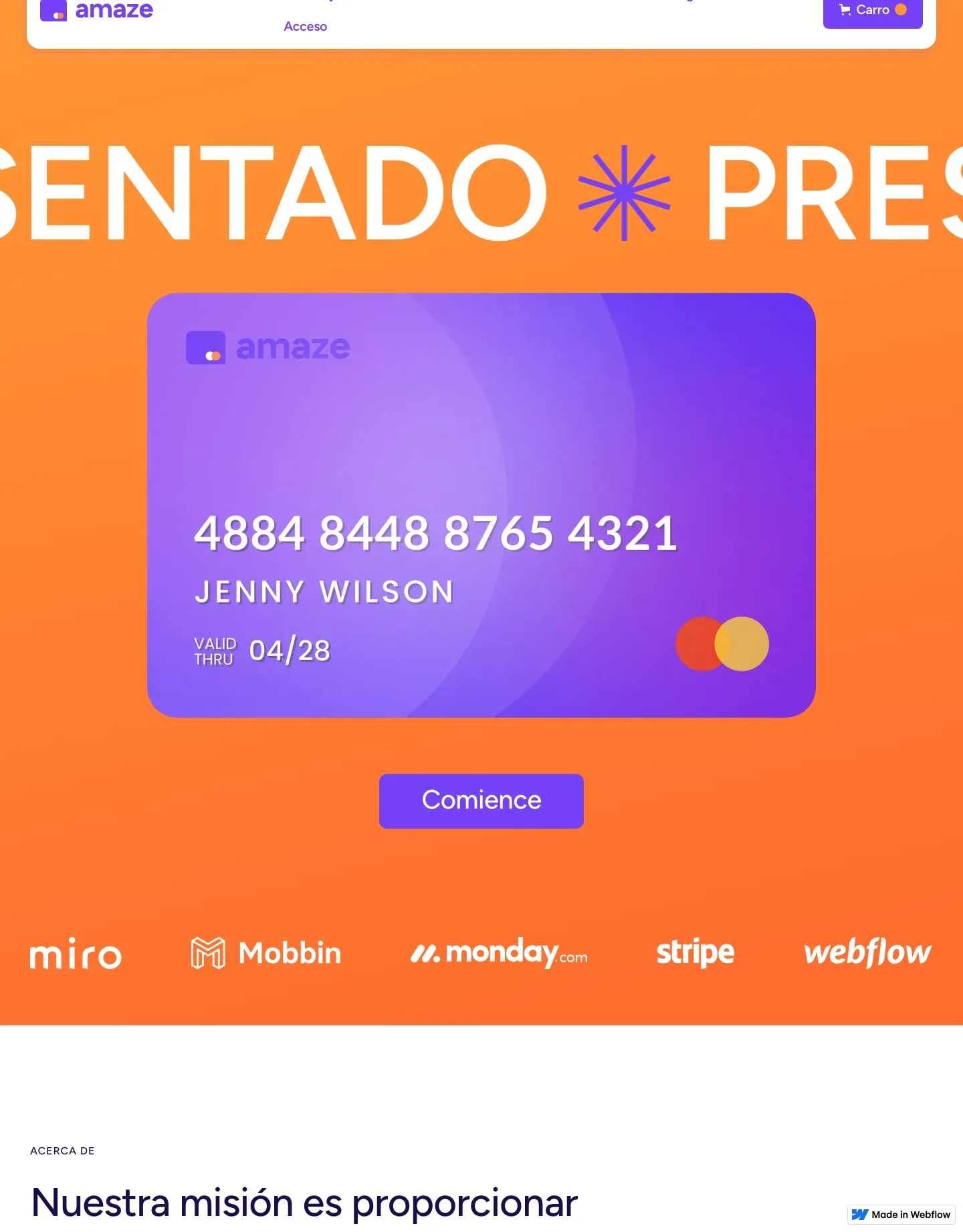 Diseño de página web para landing pages