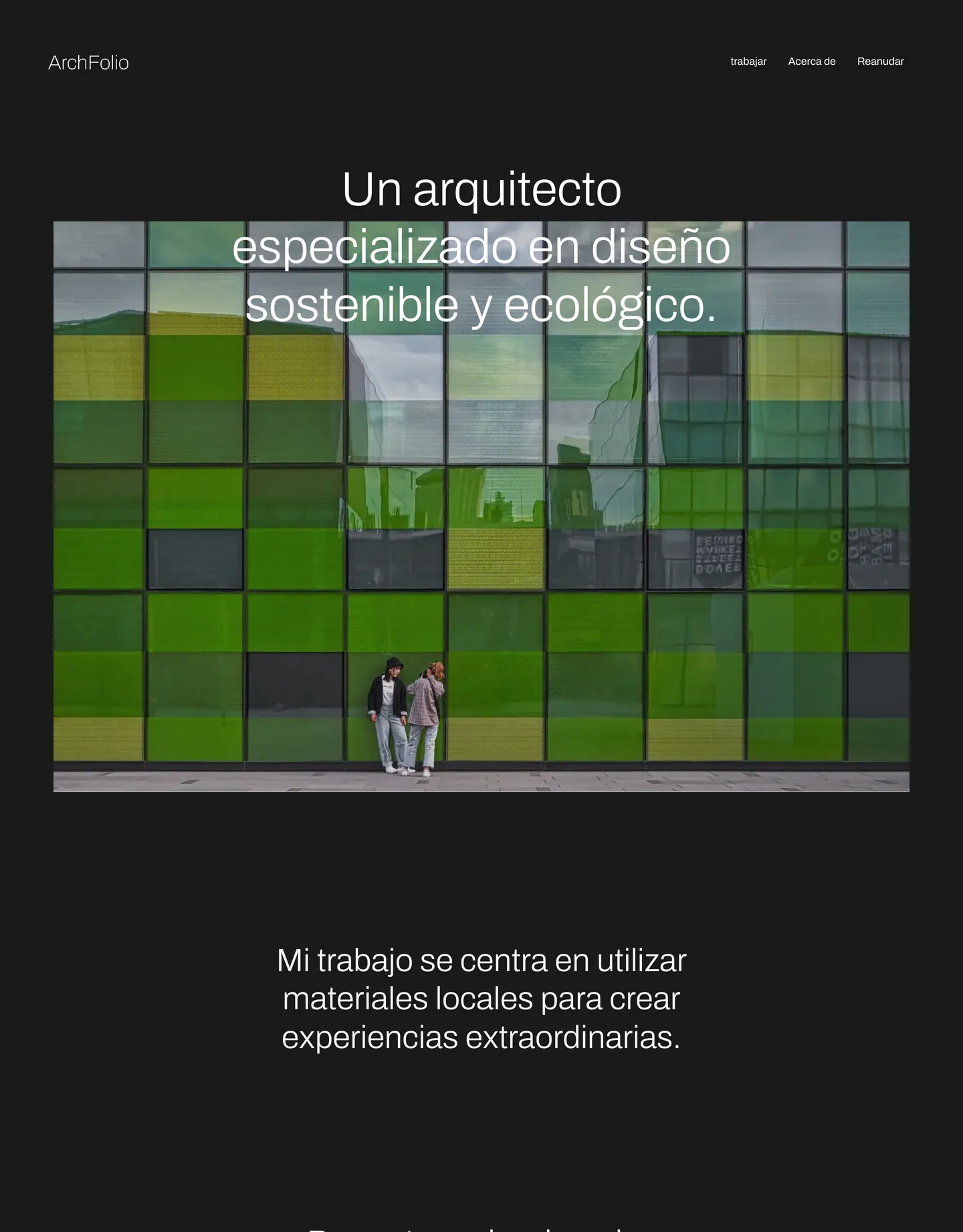 Diseño de página web para construcción y arquitectura