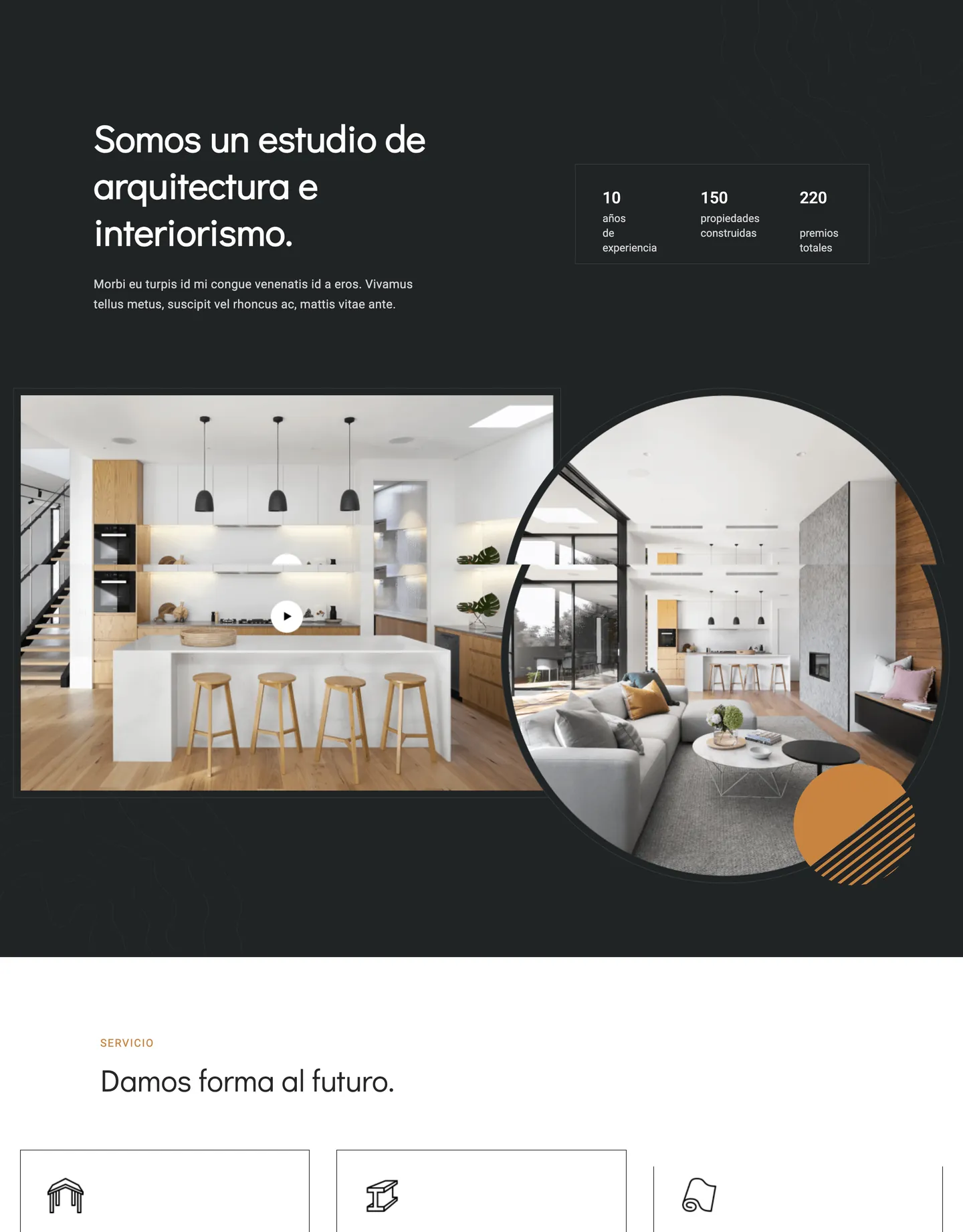Diseño de página web para construcción y arquitectura