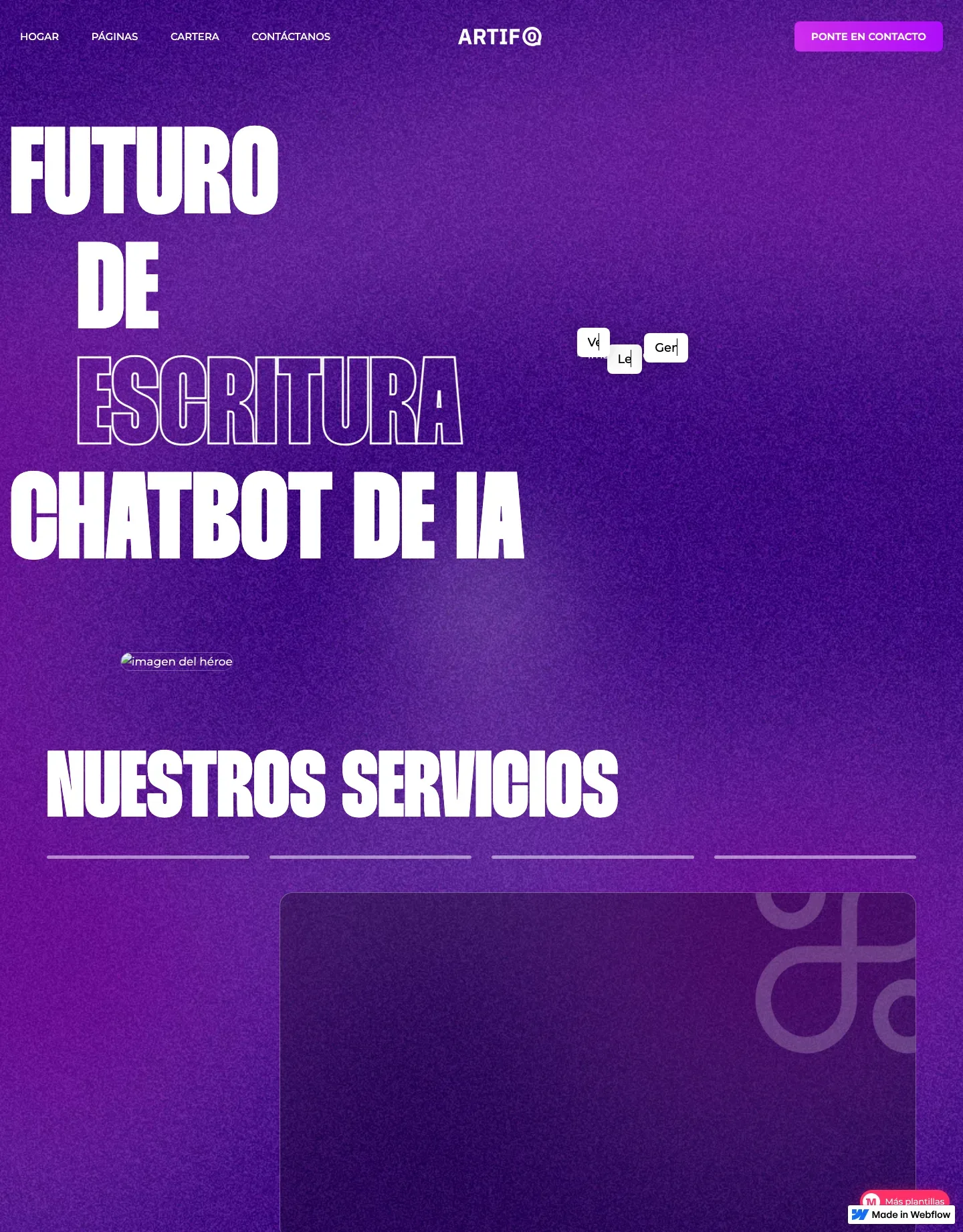 Diseño de página web para software y apps