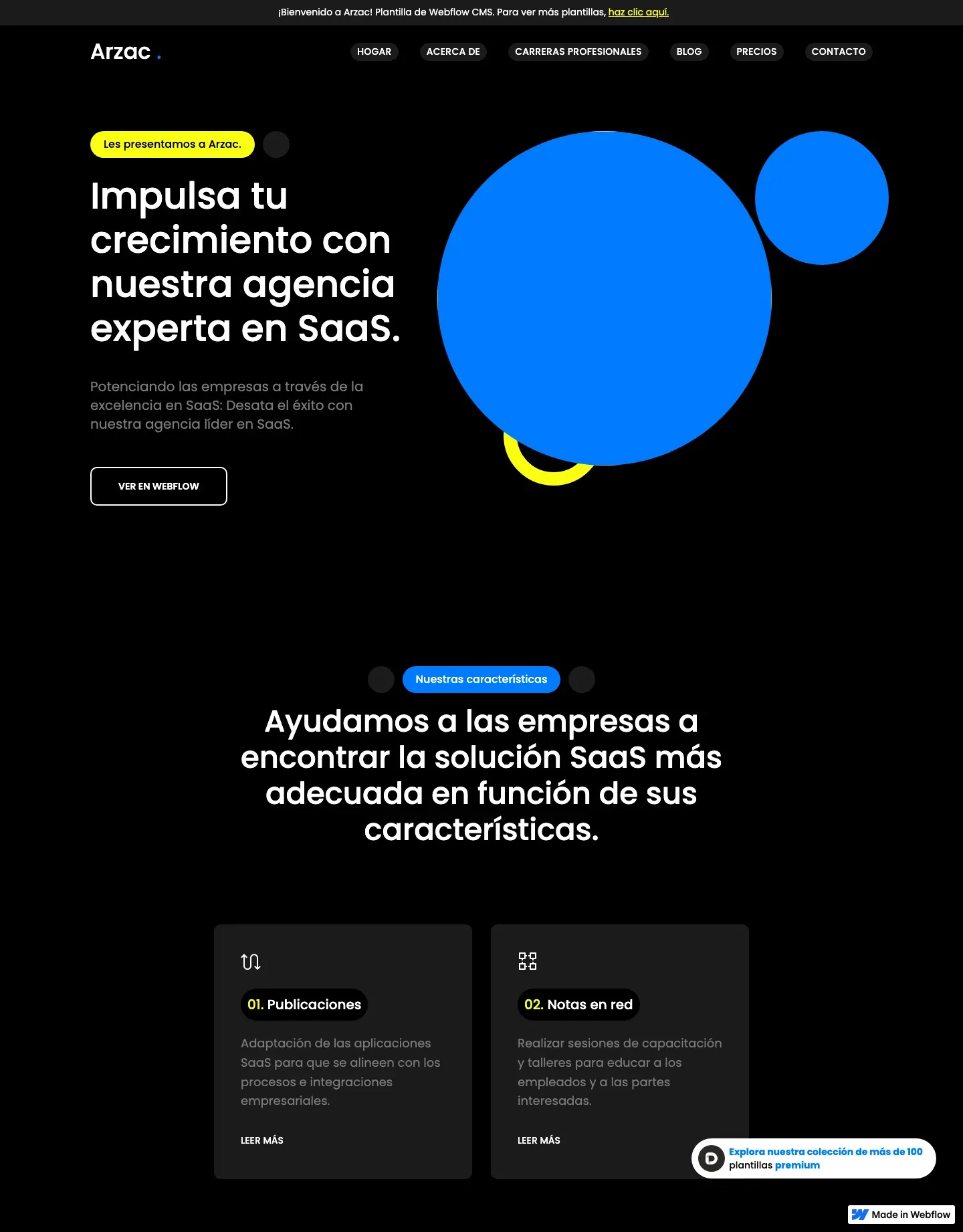 Diseño de página web para agencias y estudios