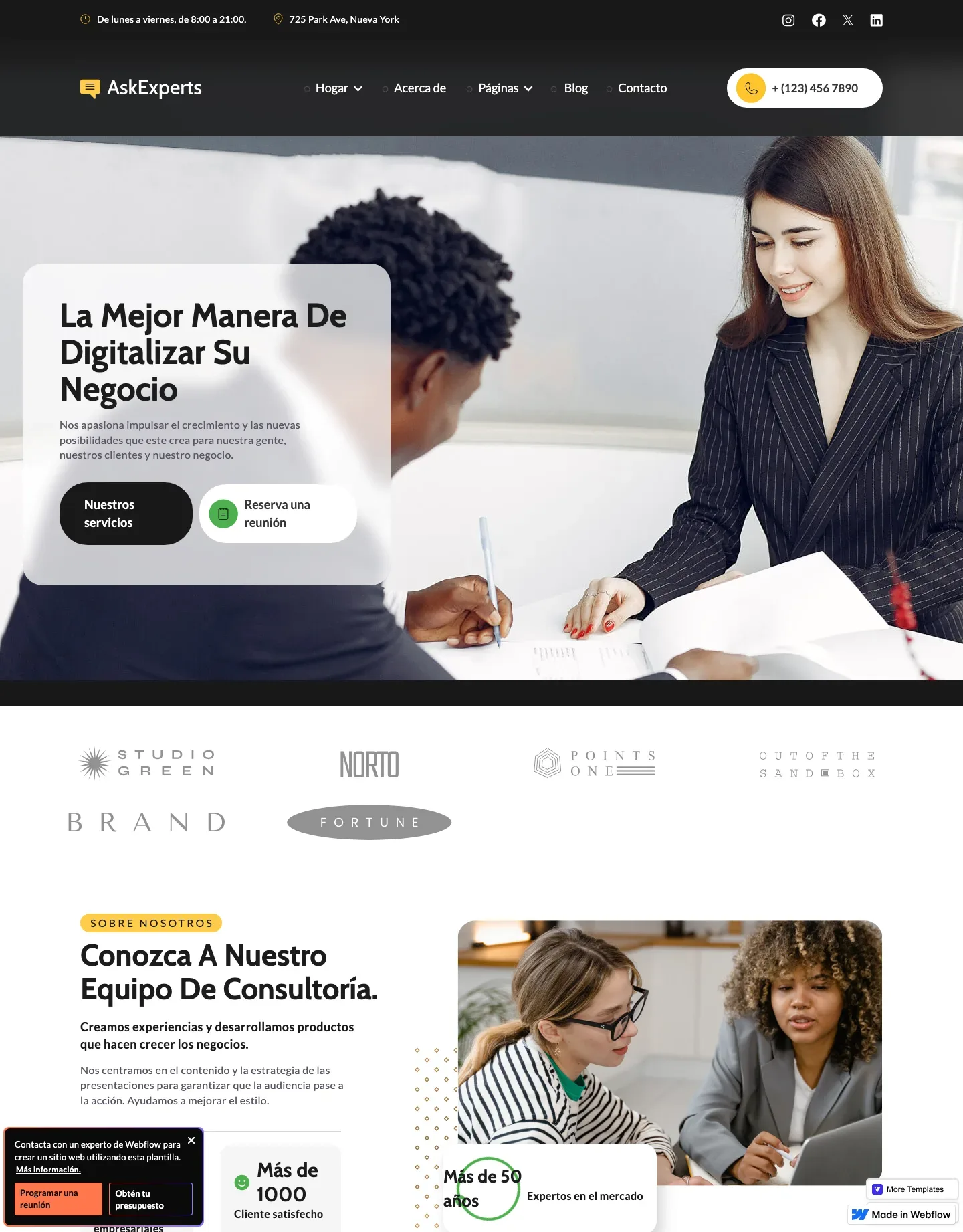 Diseño de página web para consultoría y coaching