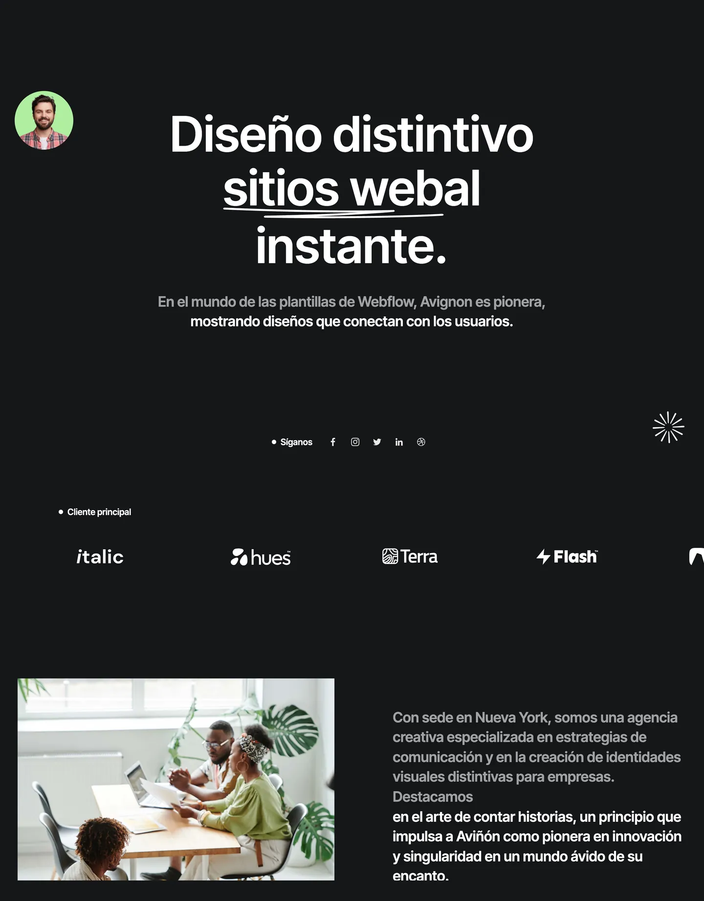 Diseño de página web para agencias y estudios