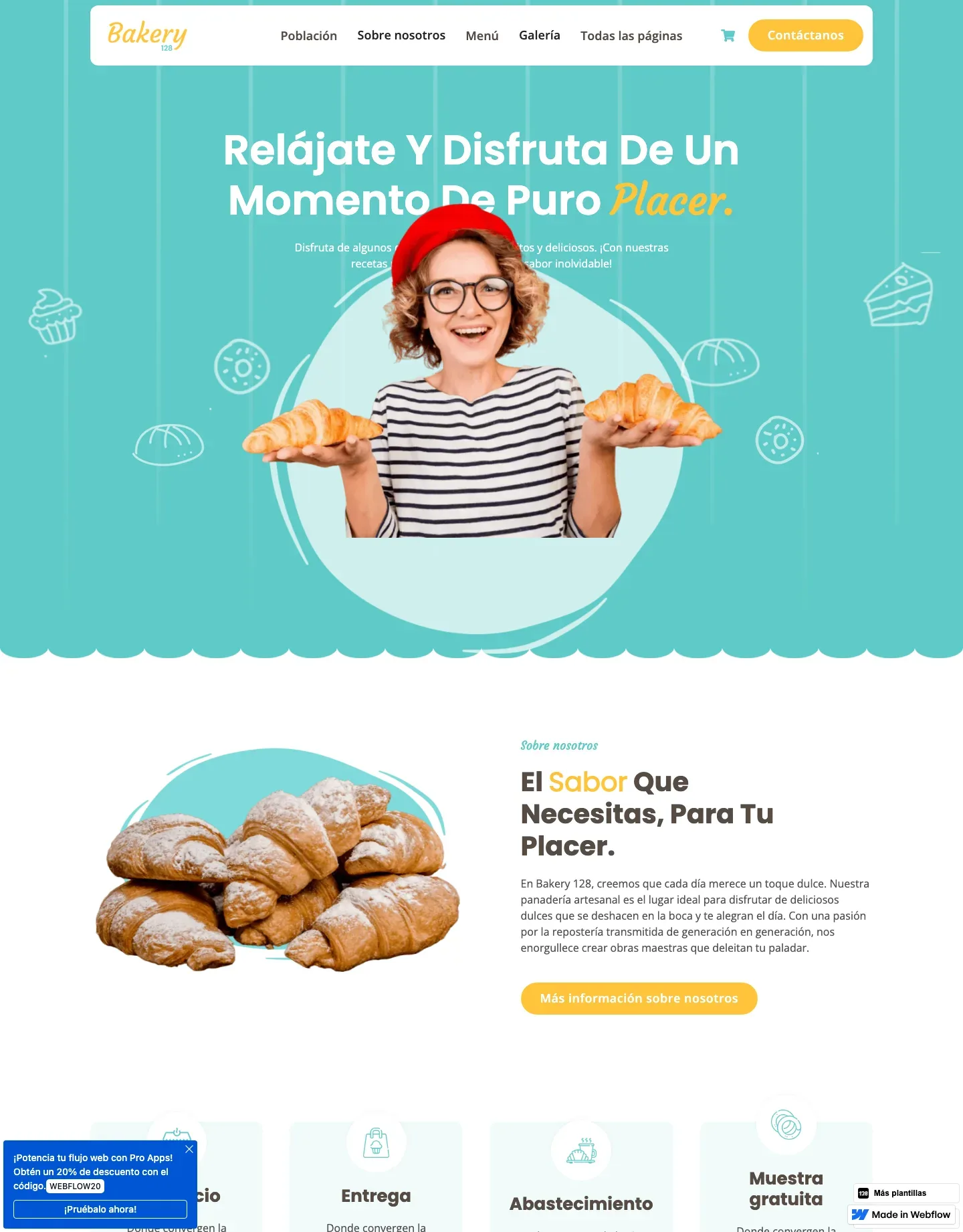 Diseño de página web para restaurantes y cafés