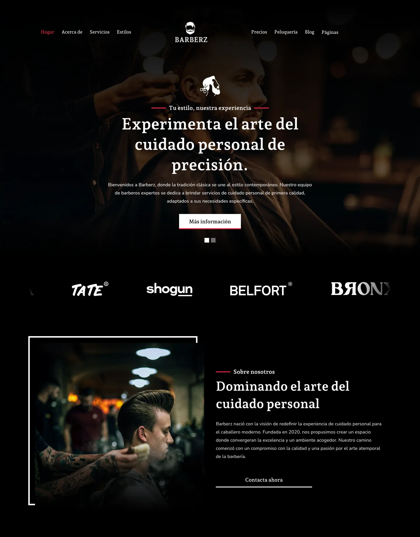 Diseño de página web para belleza y estética