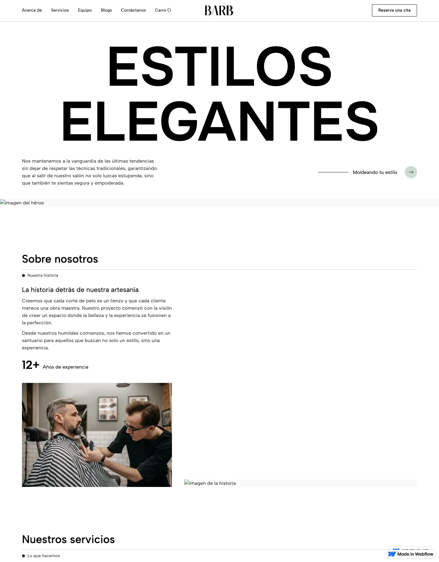 Diseño de página web para belleza y estética