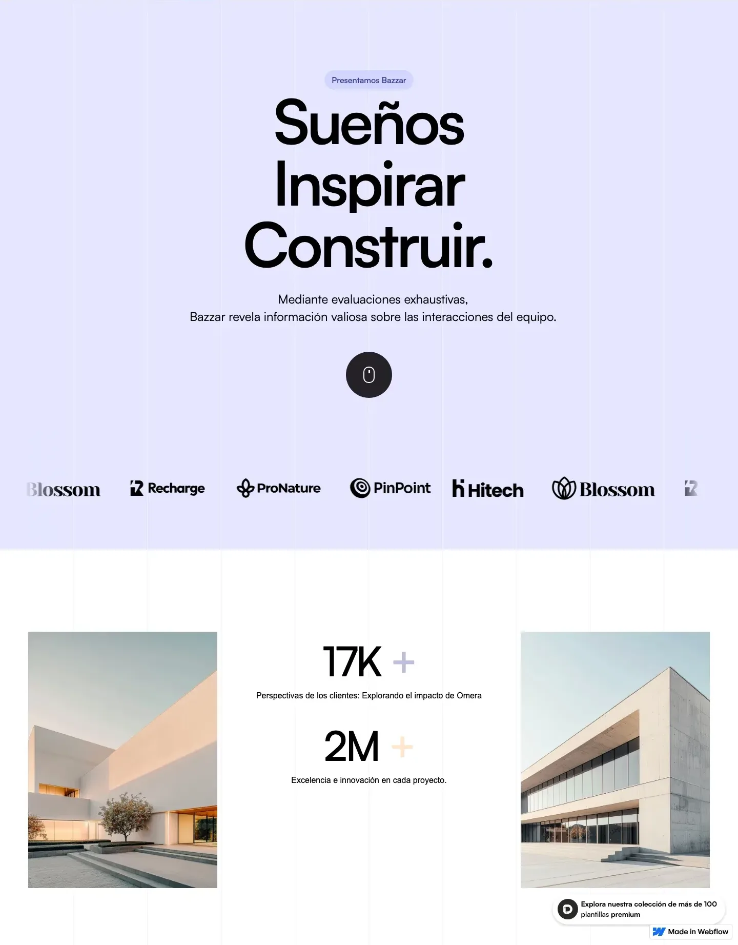 Diseño de página web para construcción y arquitectura