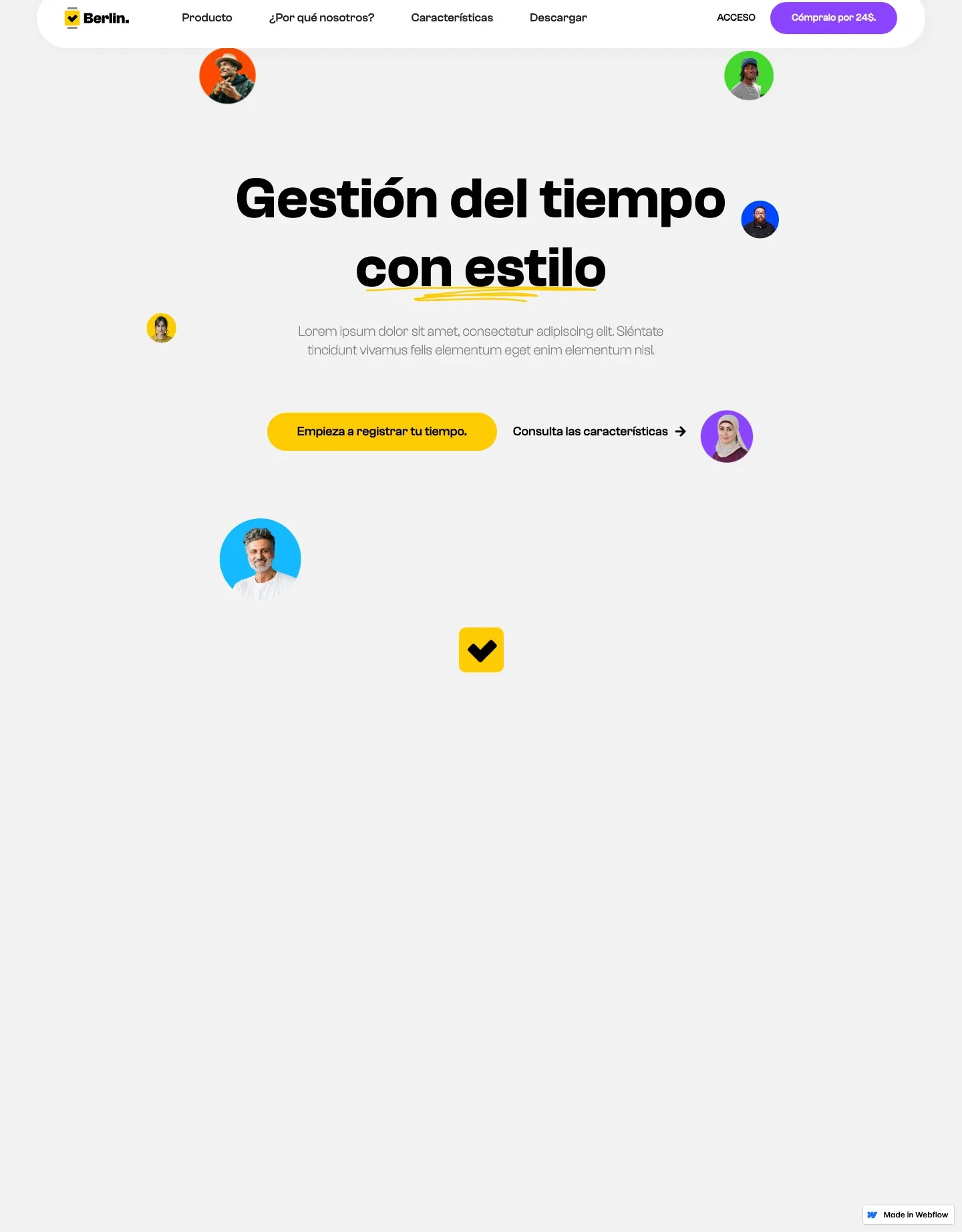 Diseño de página web para landing pages