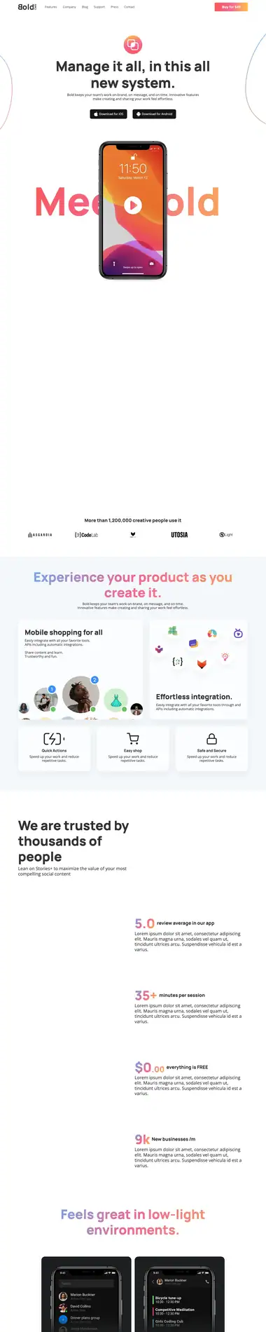 Diseño de página web para landing pages