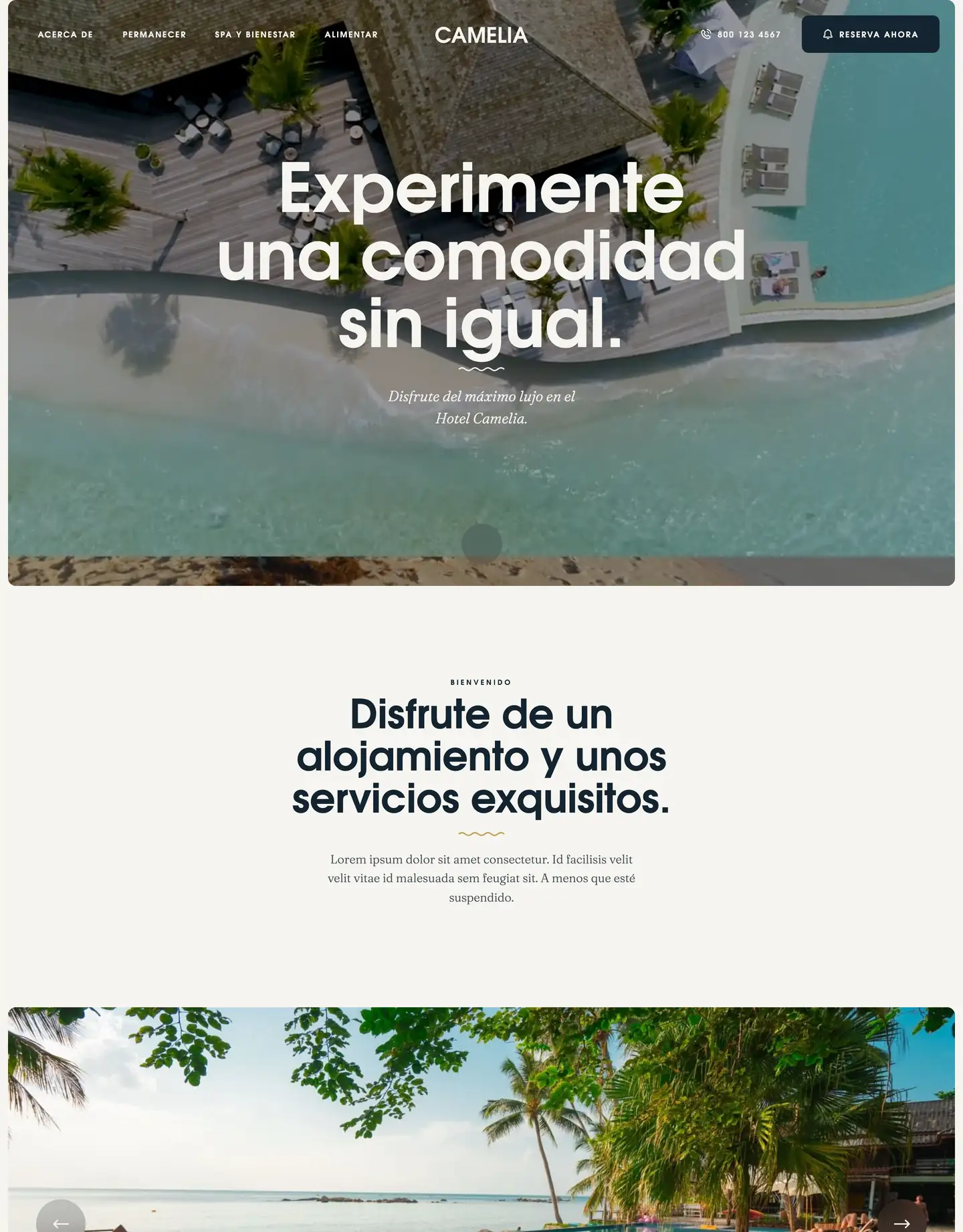 Diseño de página web para hoteles