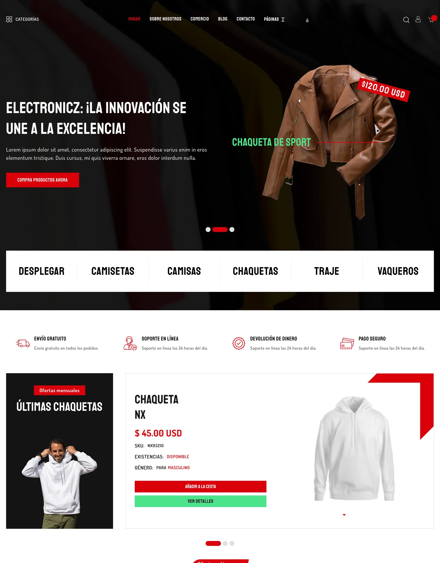 Diseño de página web para tienda online