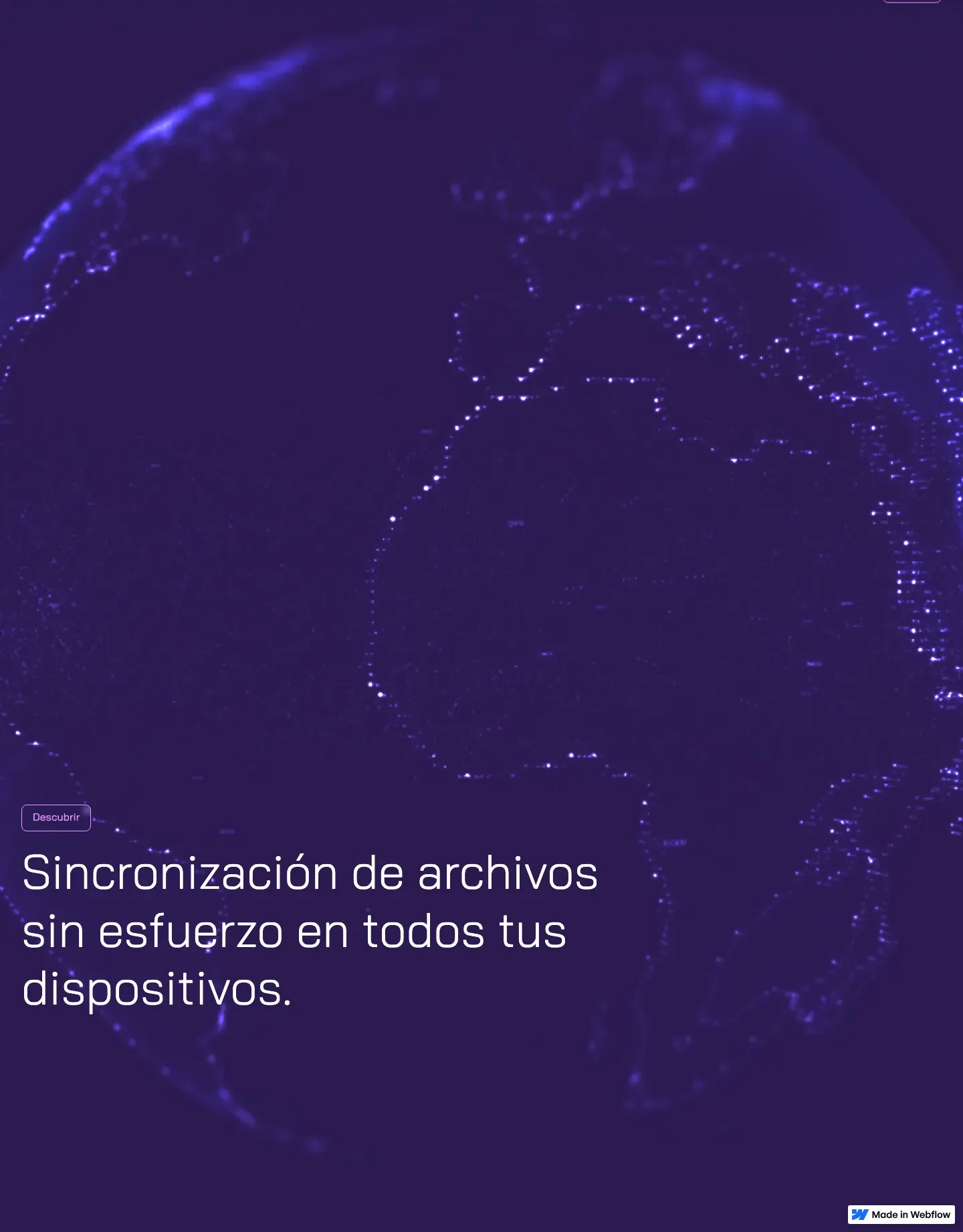 Diseño de página web para software y apps