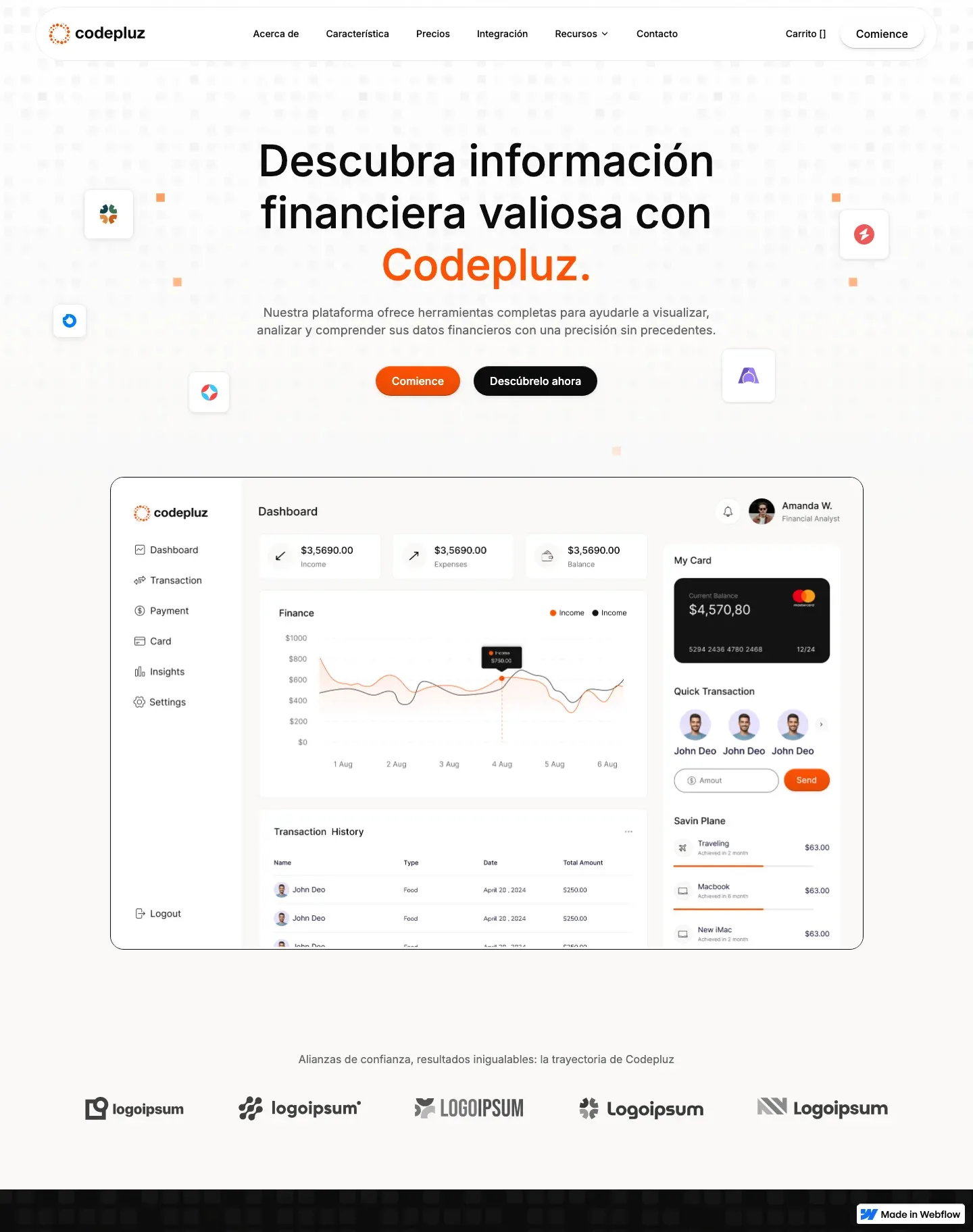 Diseño de página web para landing pages