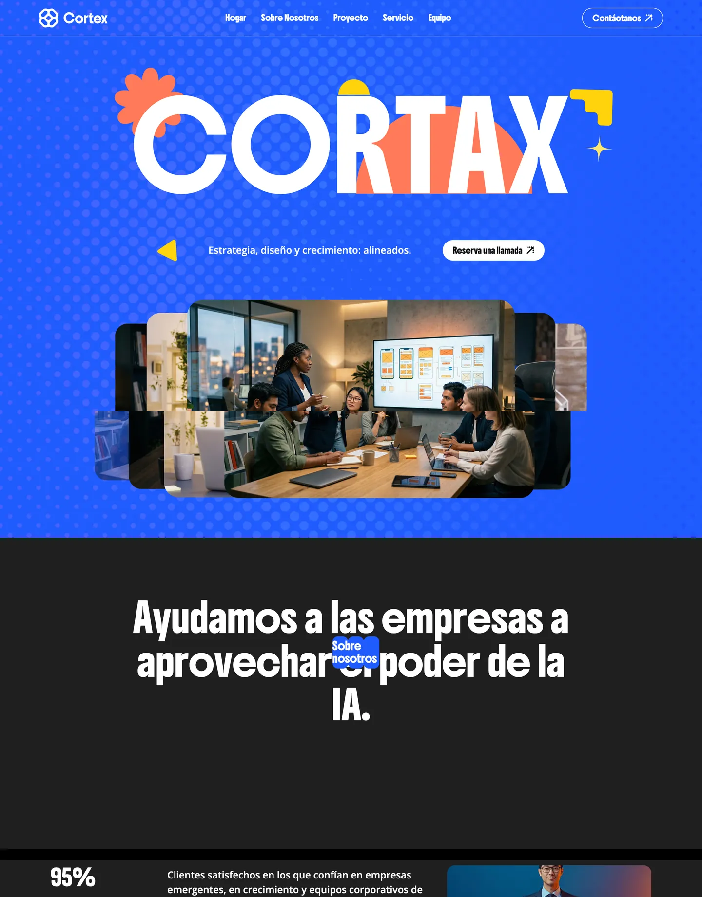 Diseño de página web para finanzas y seguros