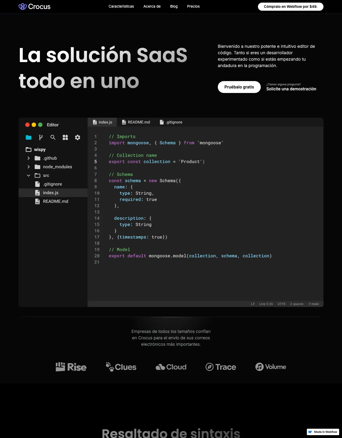 Diseño de página web para landing pages