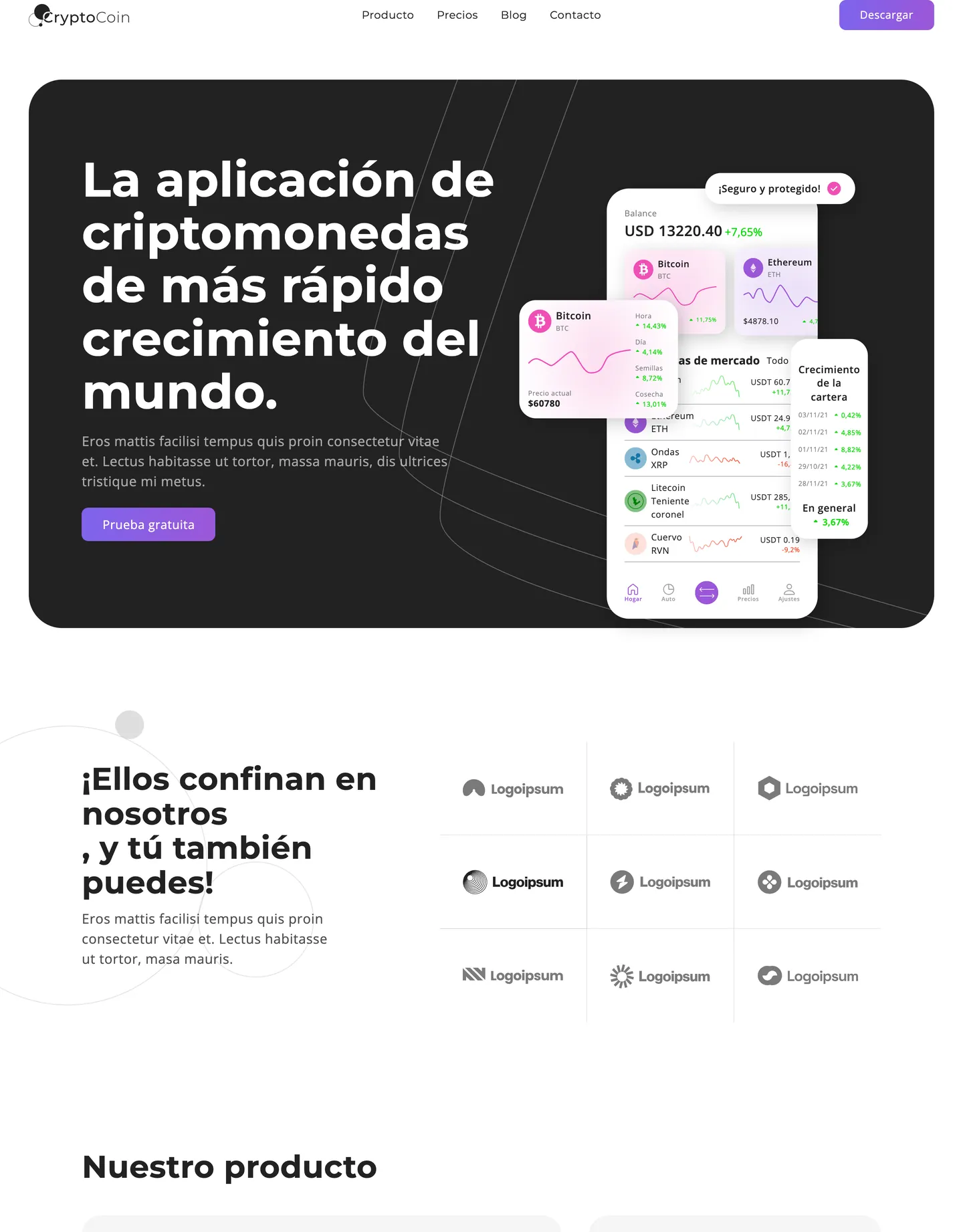 Diseño de página web para landing pages