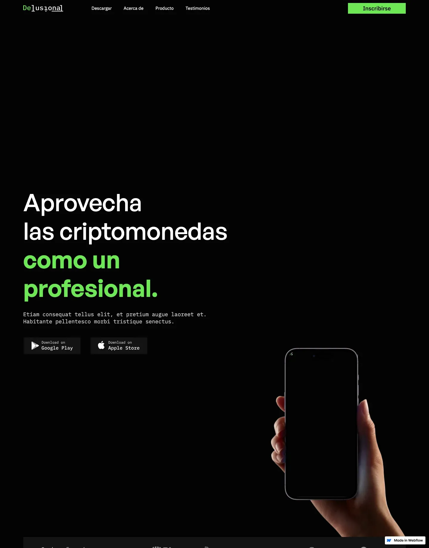 Diseño de página web para landing pages