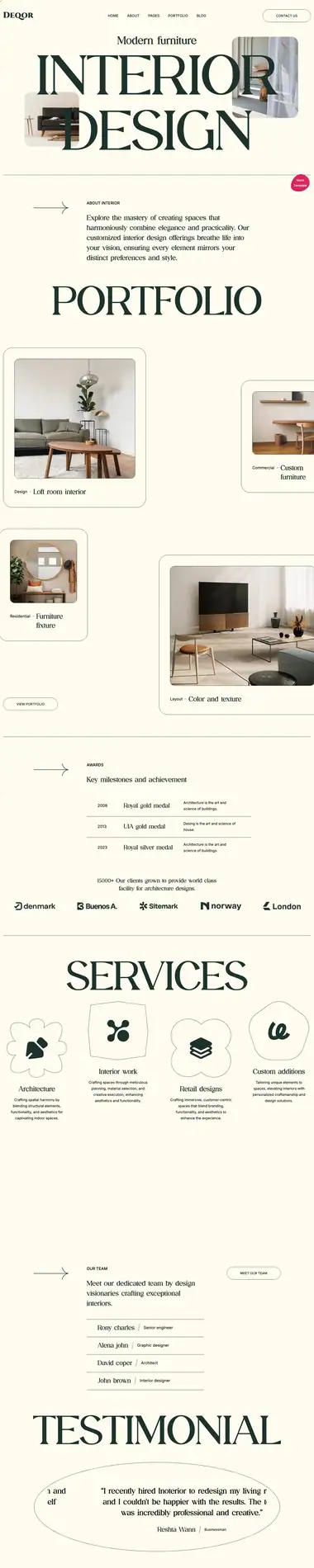 Diseño de página web para construcción y arquitectura