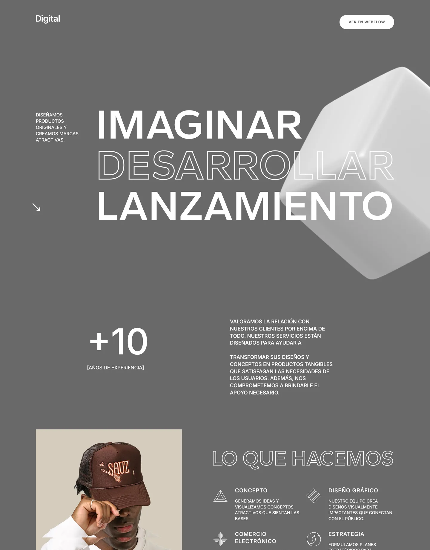 Diseño de página web para software y apps