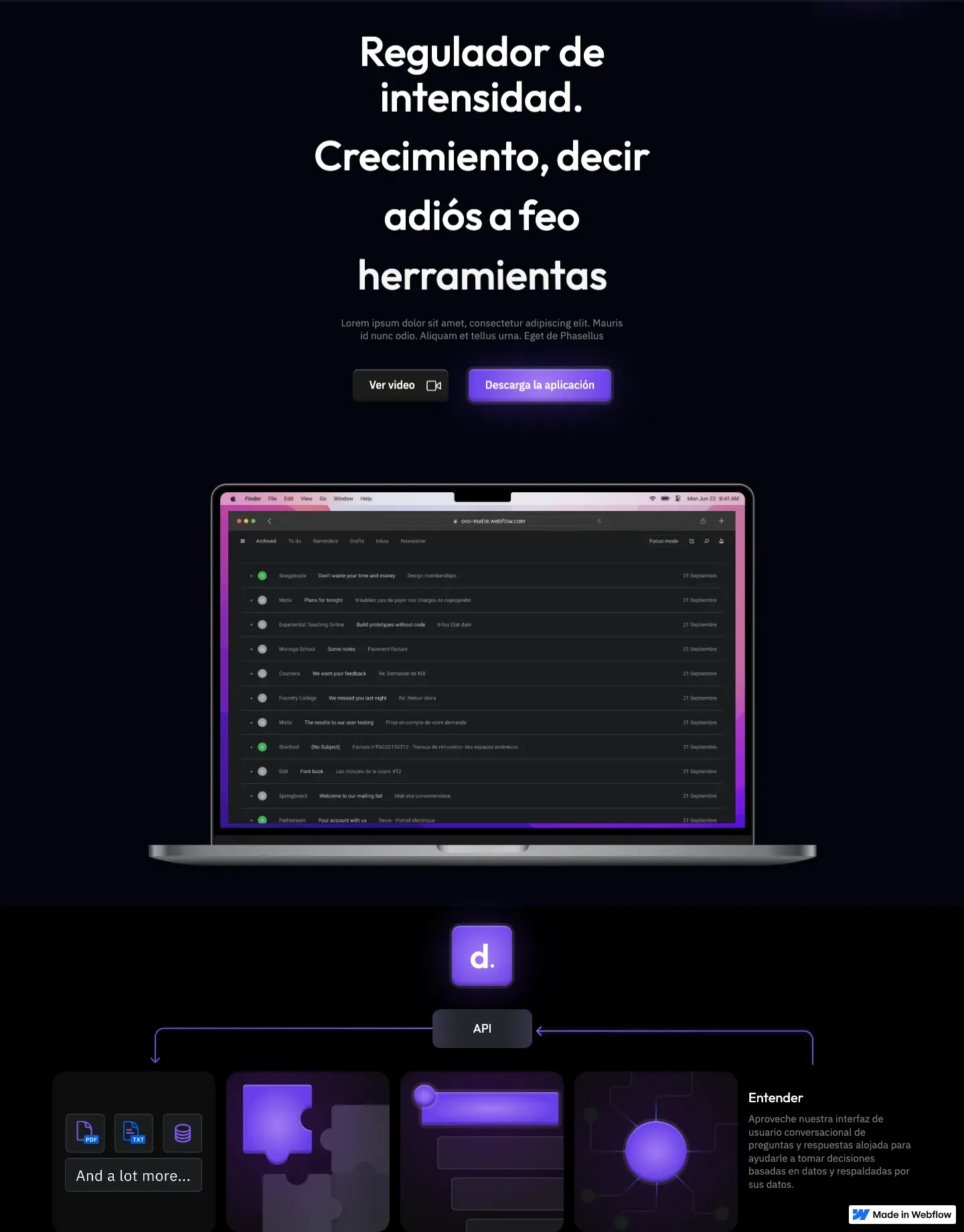 Diseño de página web para landing pages