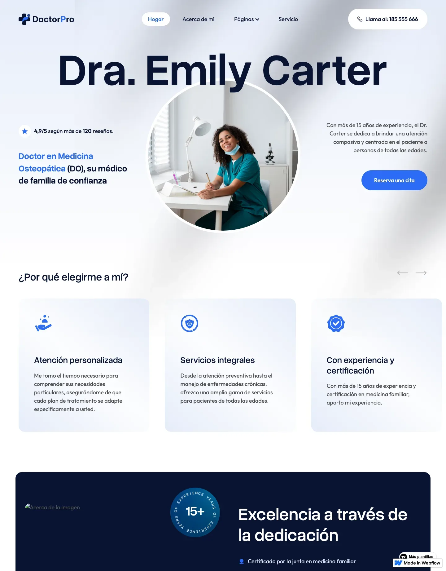 Diseño de página web para salud y bienestar