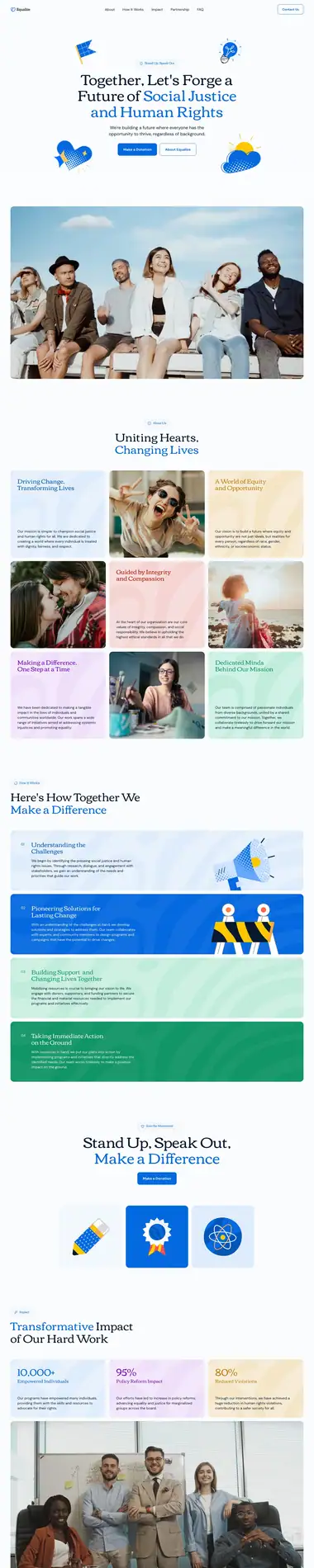 Diseño de página web para ong e iglesias