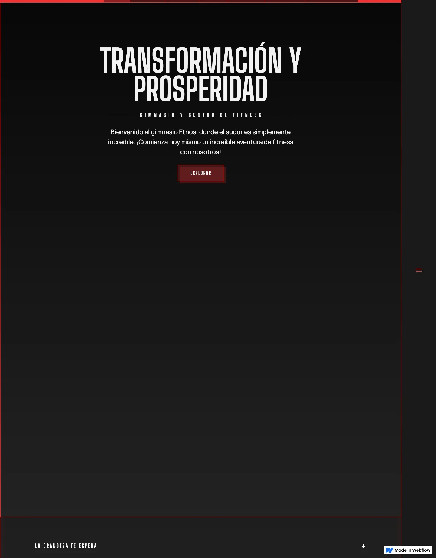 Diseño de página web para gimnasios