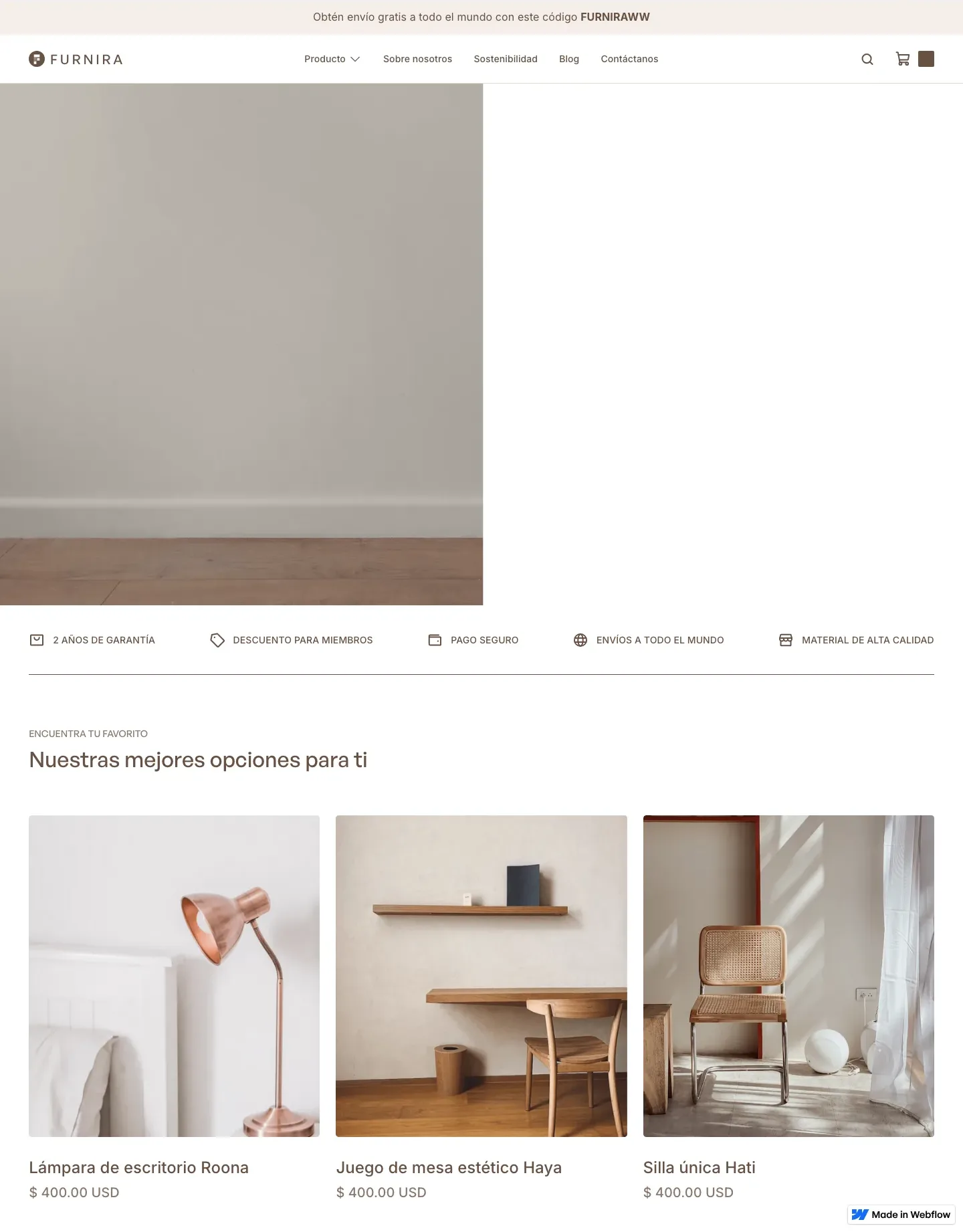 Diseño de página web para tienda online