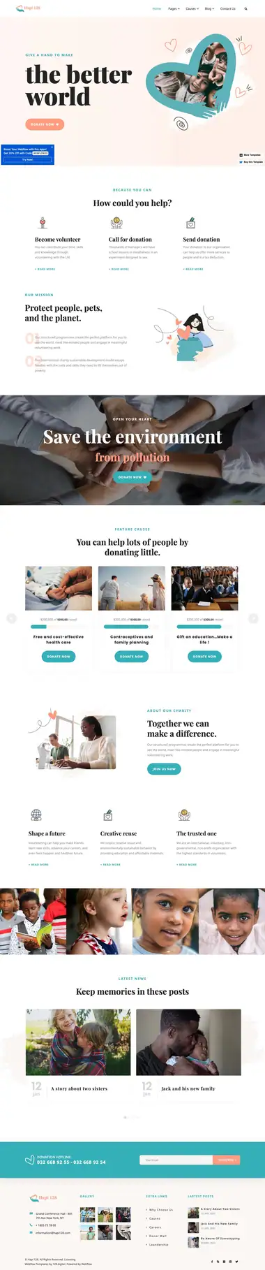 Diseño de página web para ong e iglesias