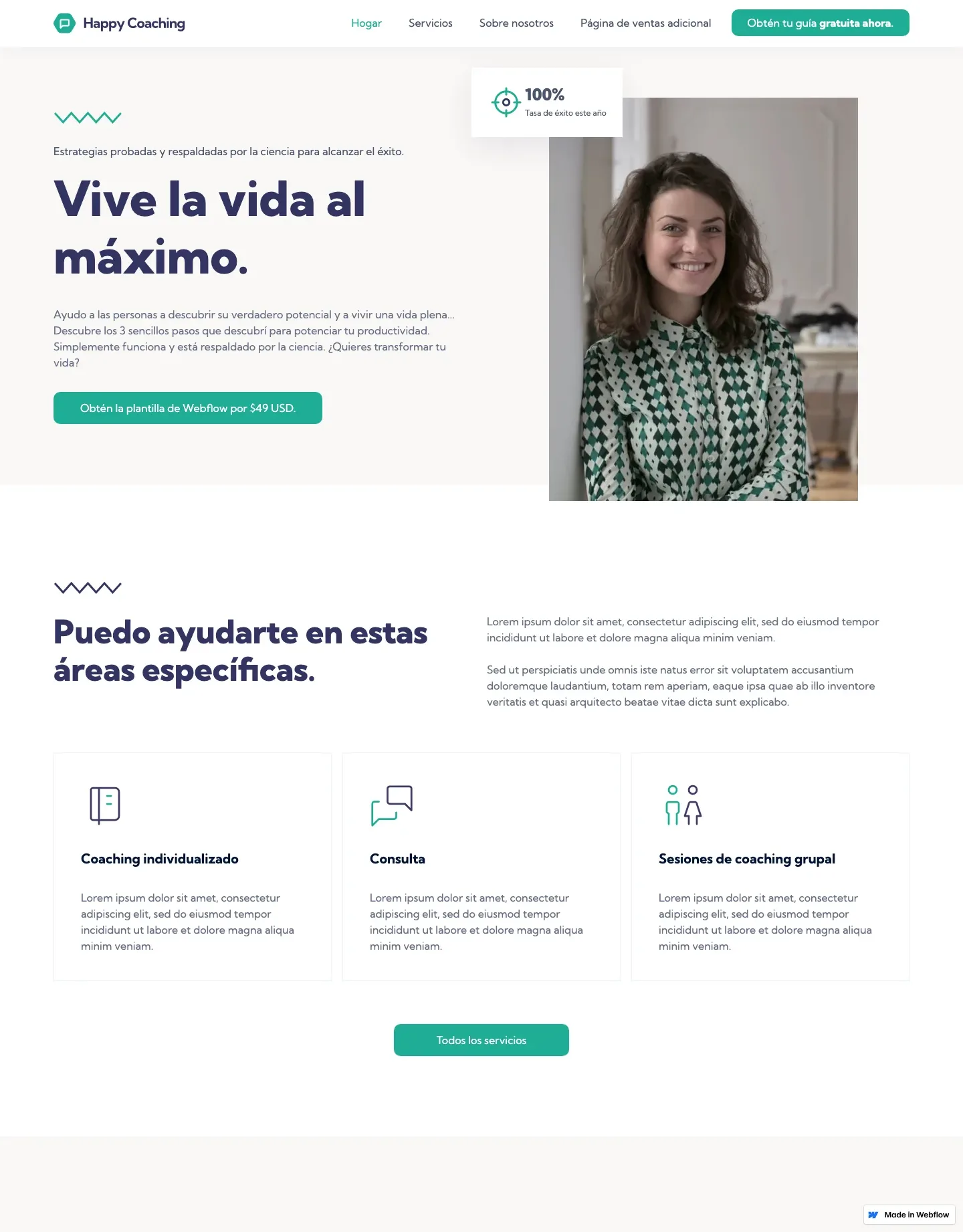 Diseño de página web para consultoría y coaching