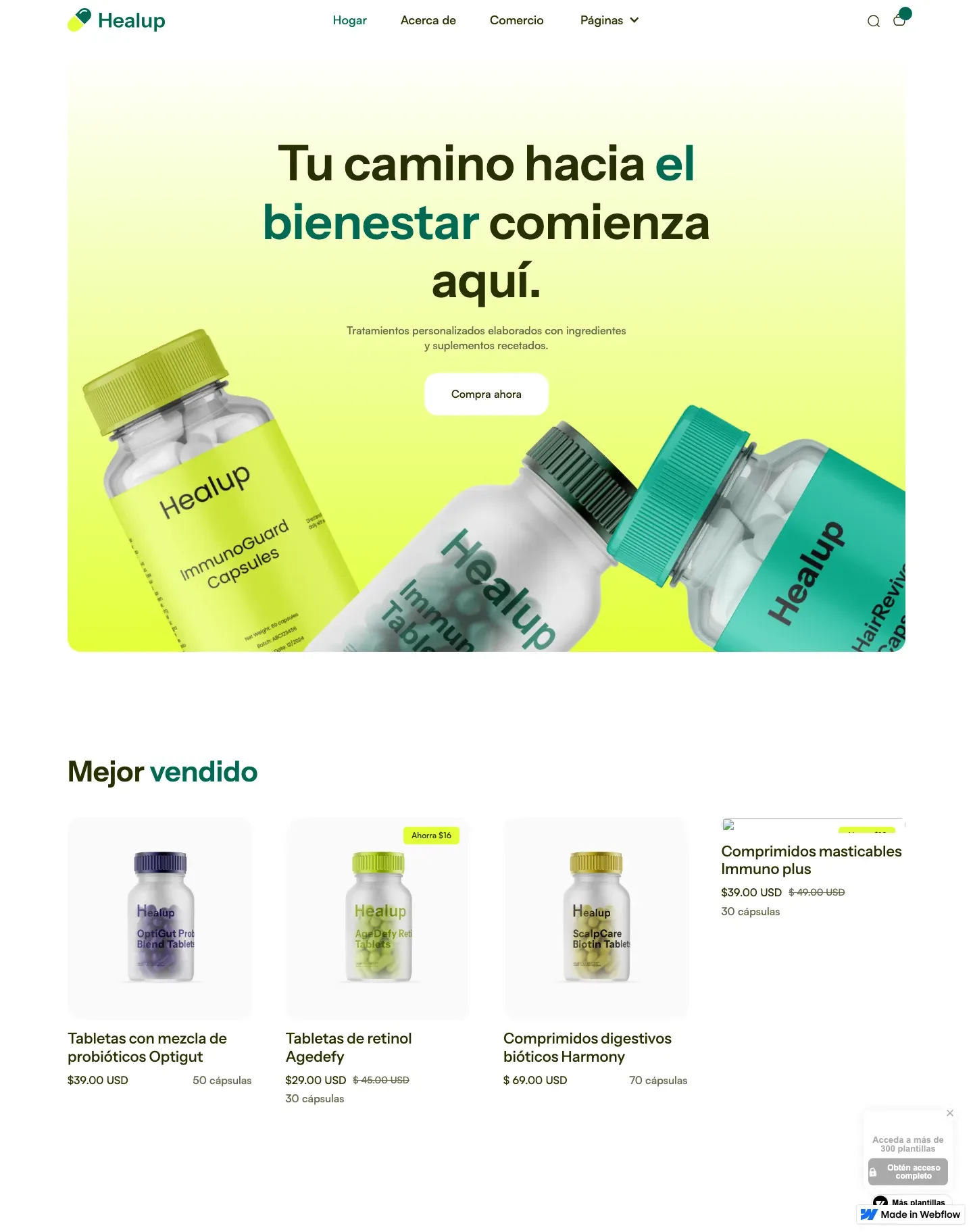Diseño de página web para tienda online