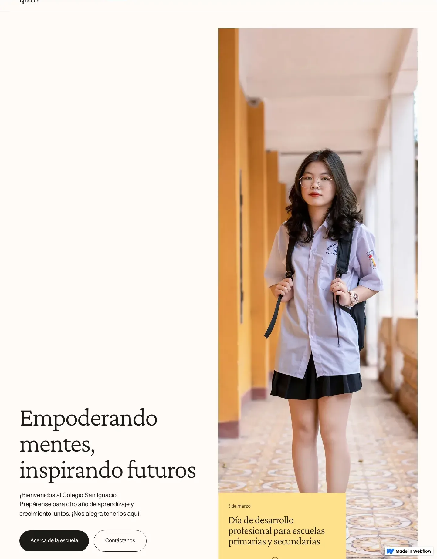 Diseño de página web para educación