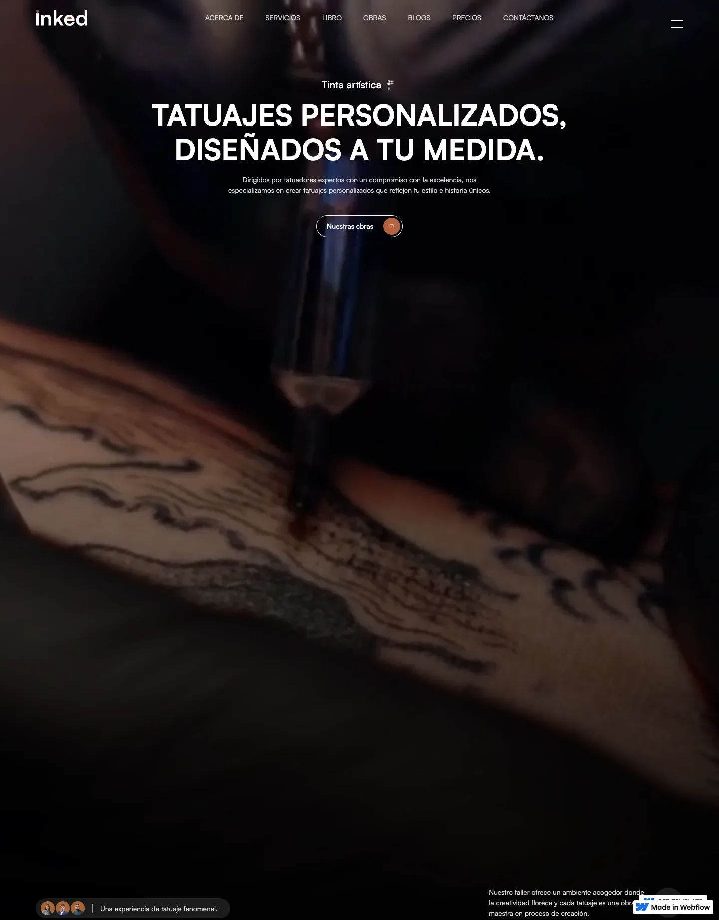 Diseño de página web para música y entretenimiento