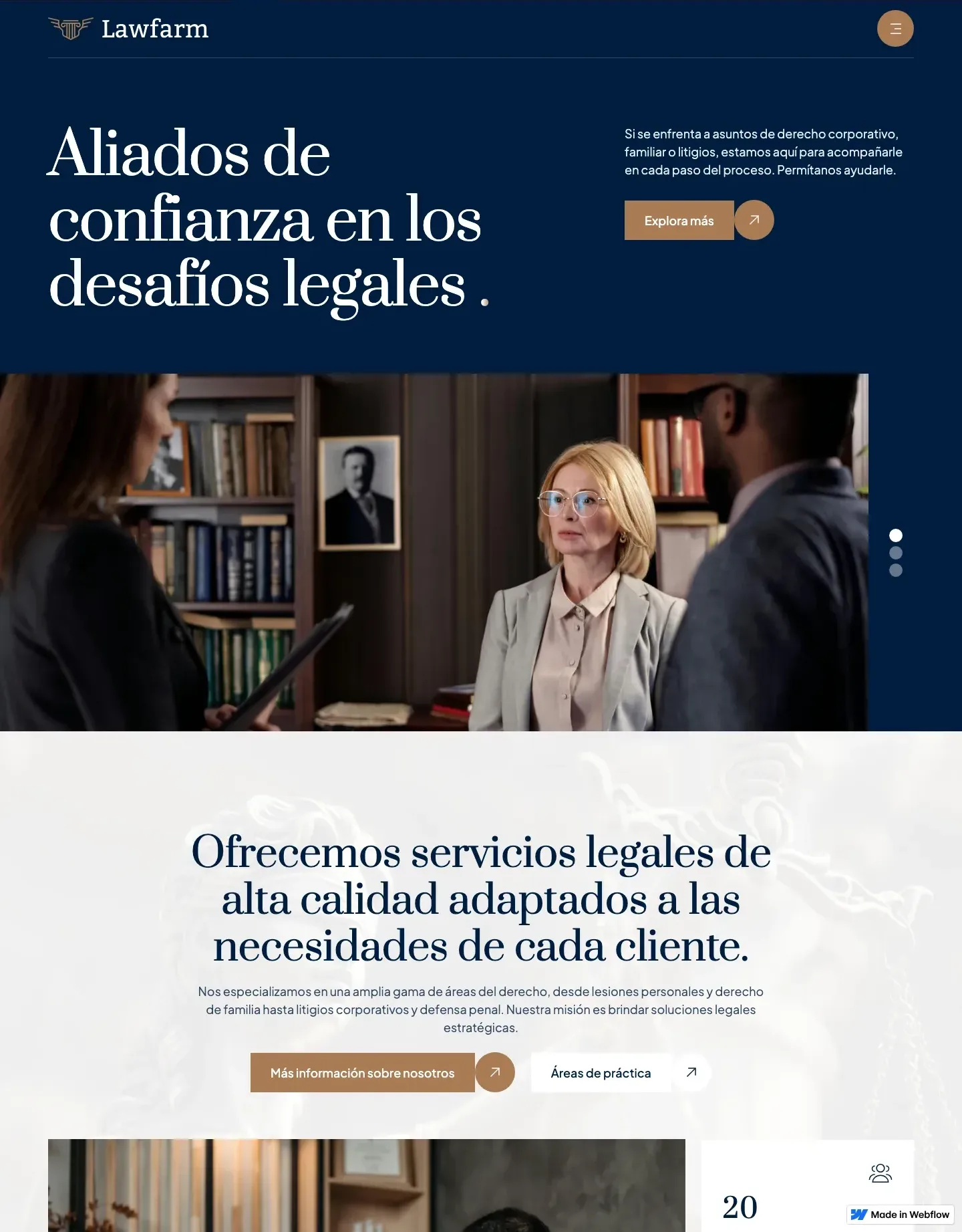 Diseño de página web para abogados