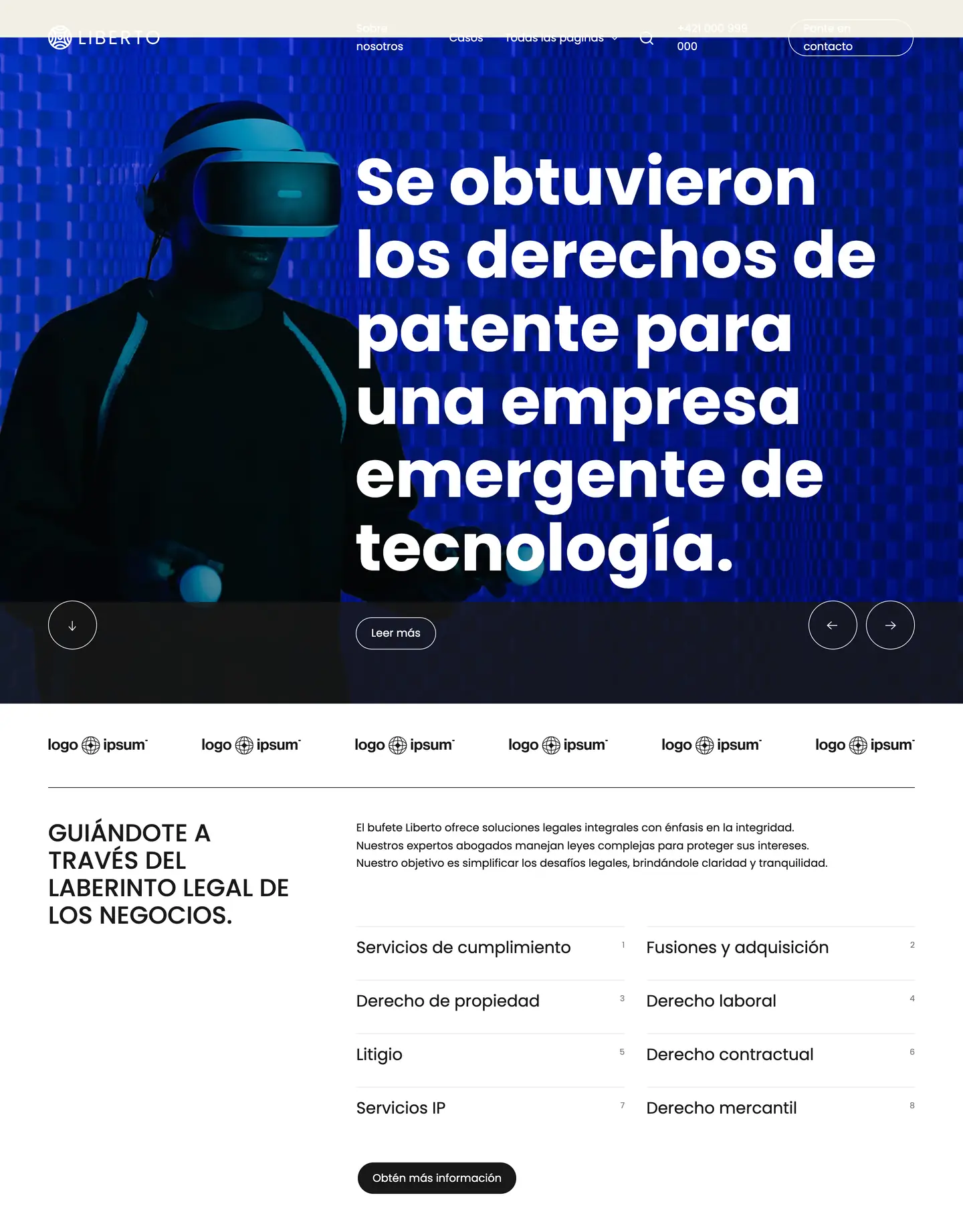 Diseño de página web para abogados