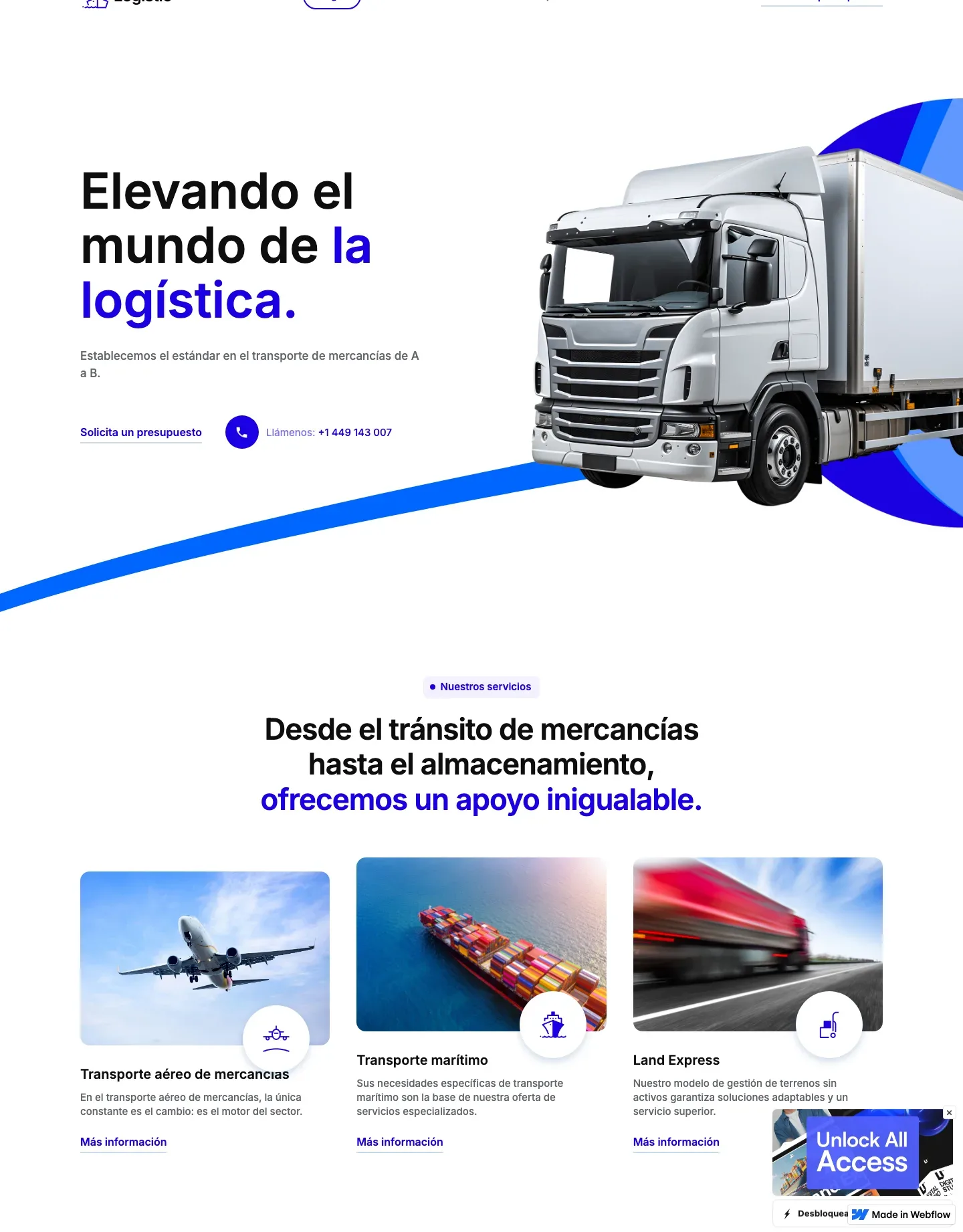 Diseño de página web para gimnasios