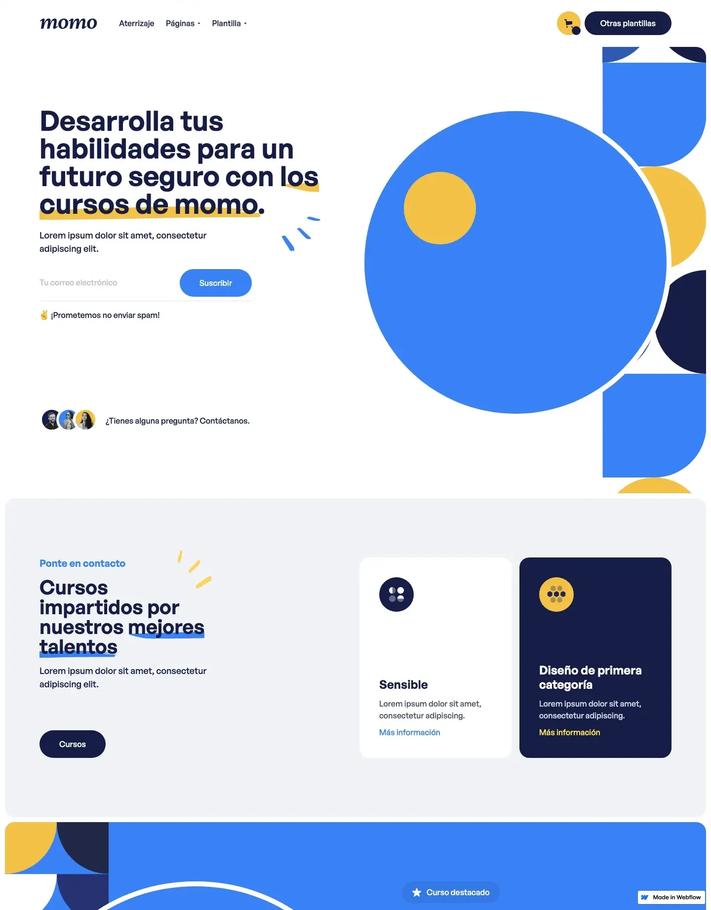 Diseño de página web para educación