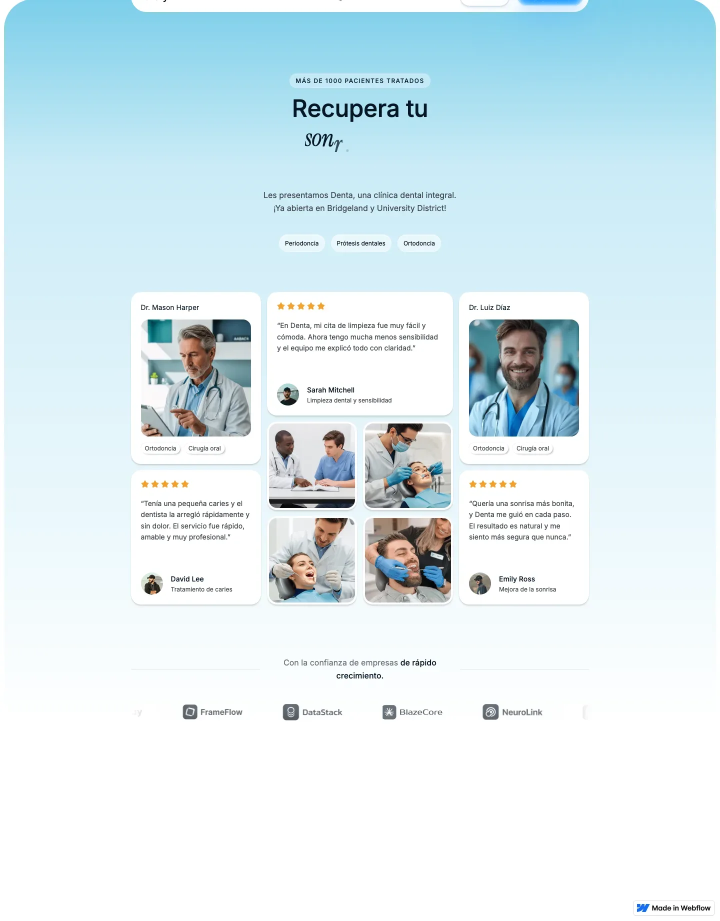 Diseño de página web para salud y bienestar