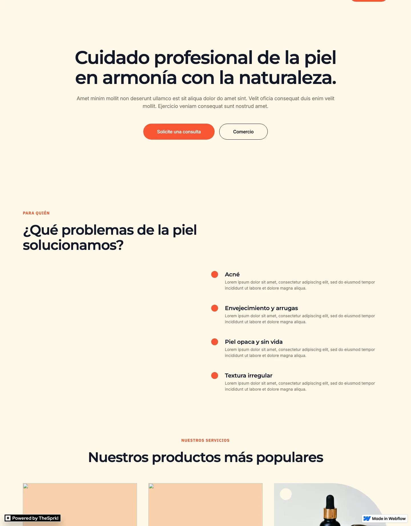 Diseño de página web para belleza y estética