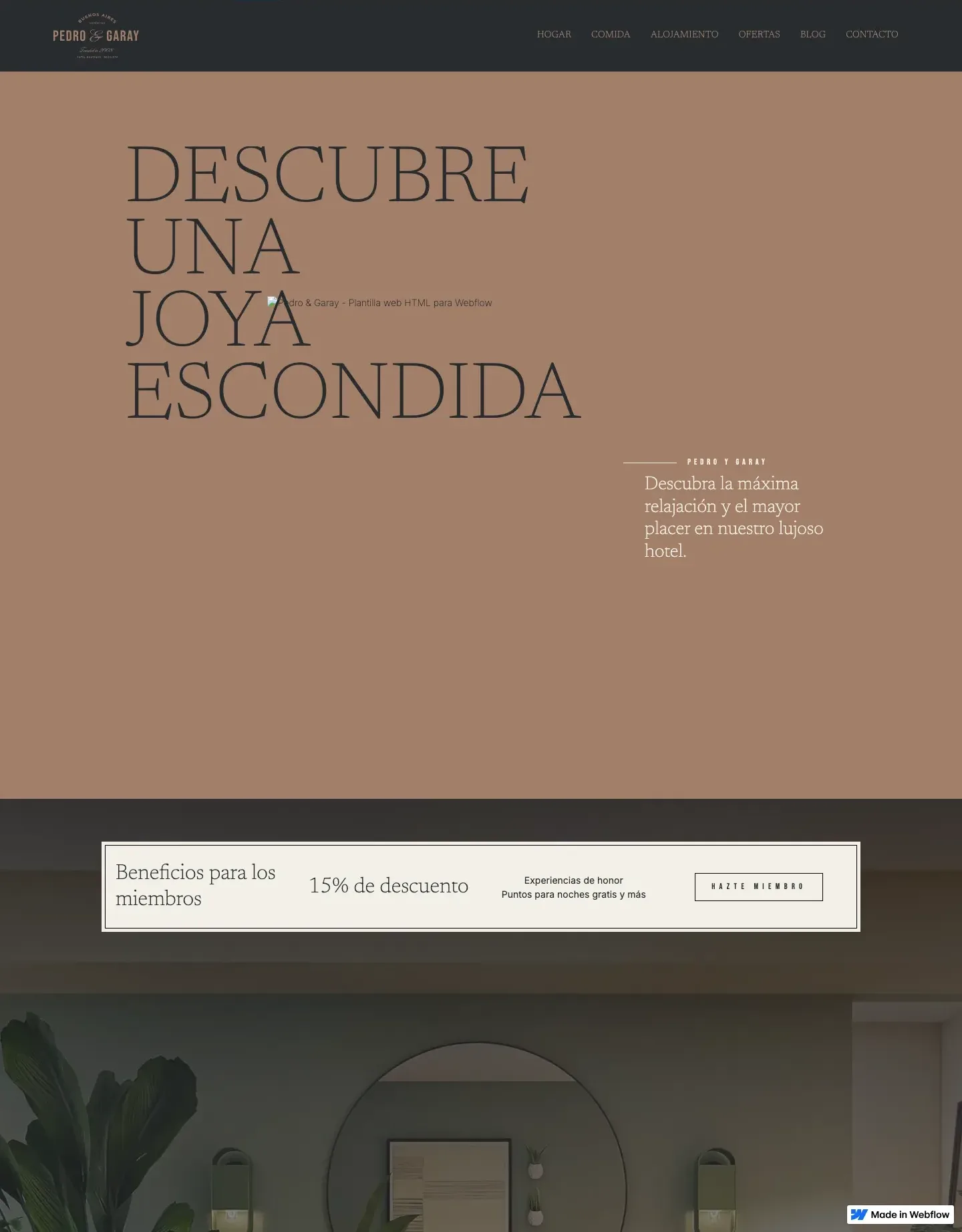 Diseño de página web para hoteles
